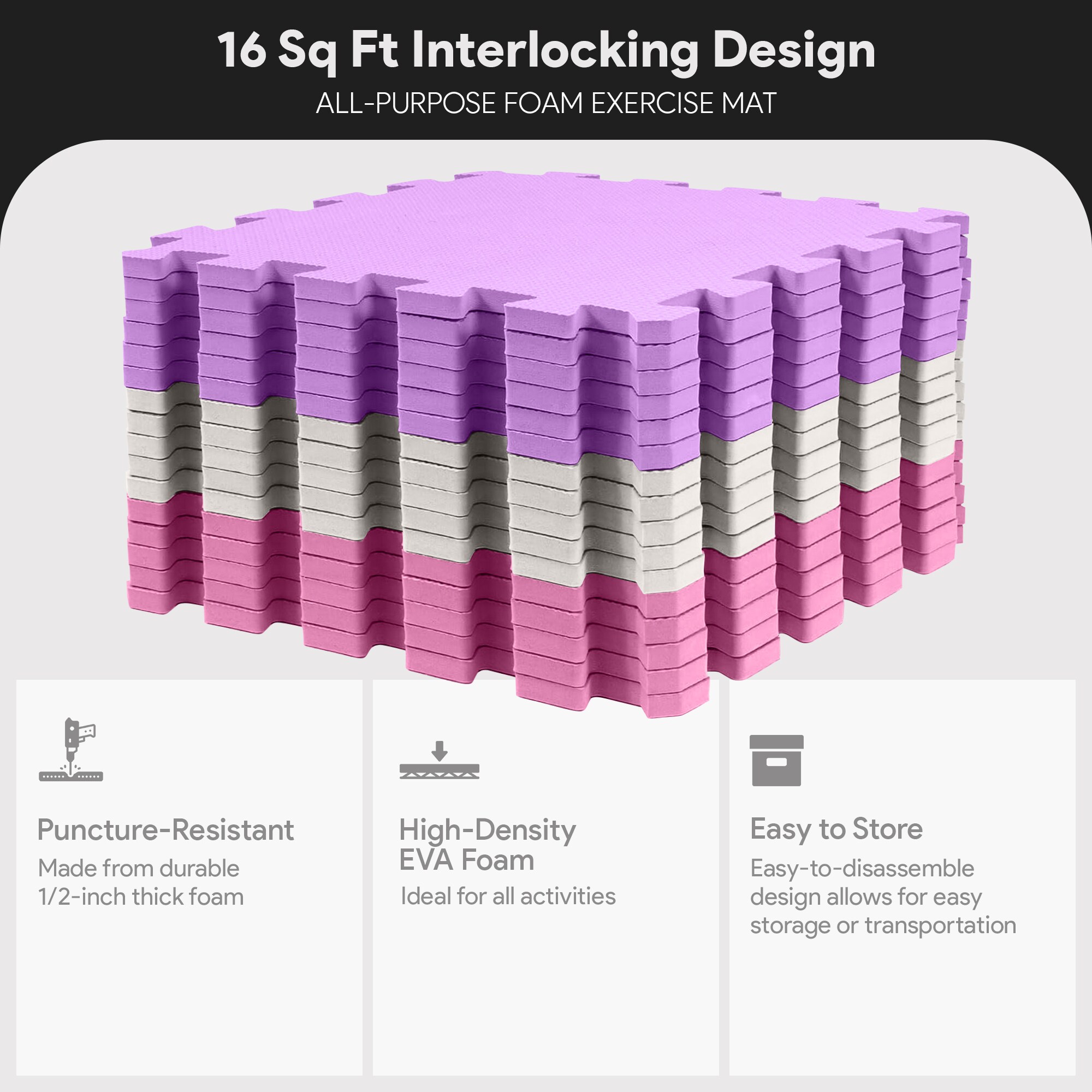 Balancefrom BFMC-PPB16 Fitness-Equipment-Mats - Thumbnail View #2
