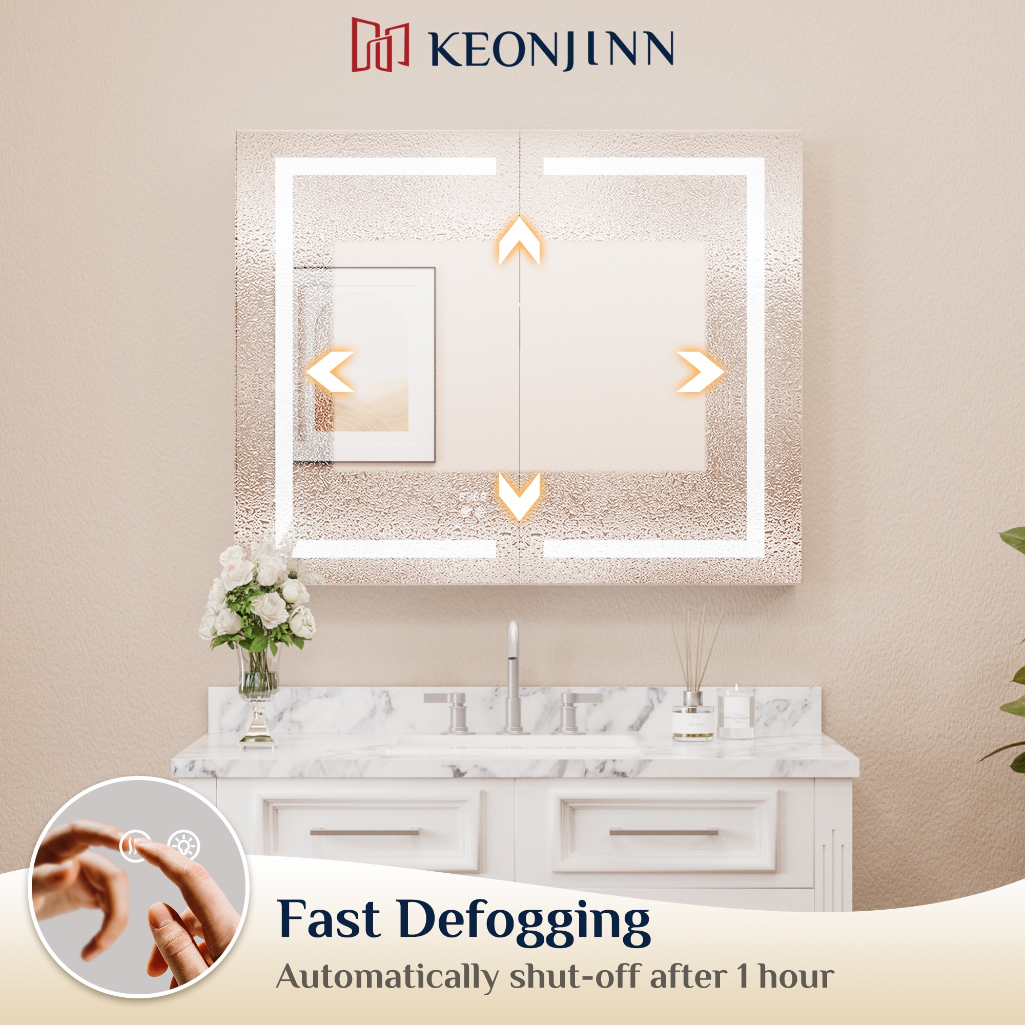 Keonjinn LW-JG-ZG-7681 Bathroom-Medicine-Cabinets - View #9