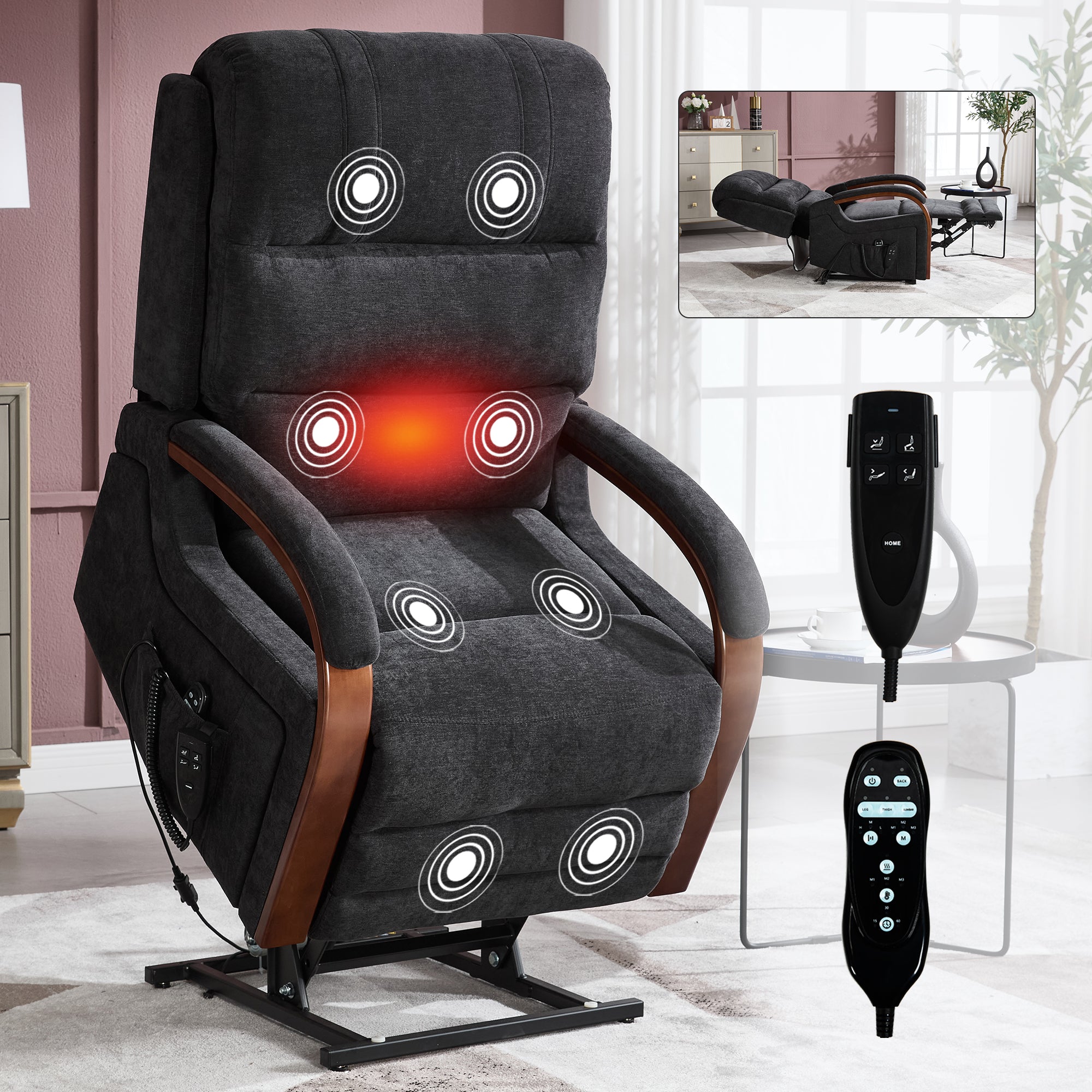 Boyel Living BL-CM855BK recliners - View #2