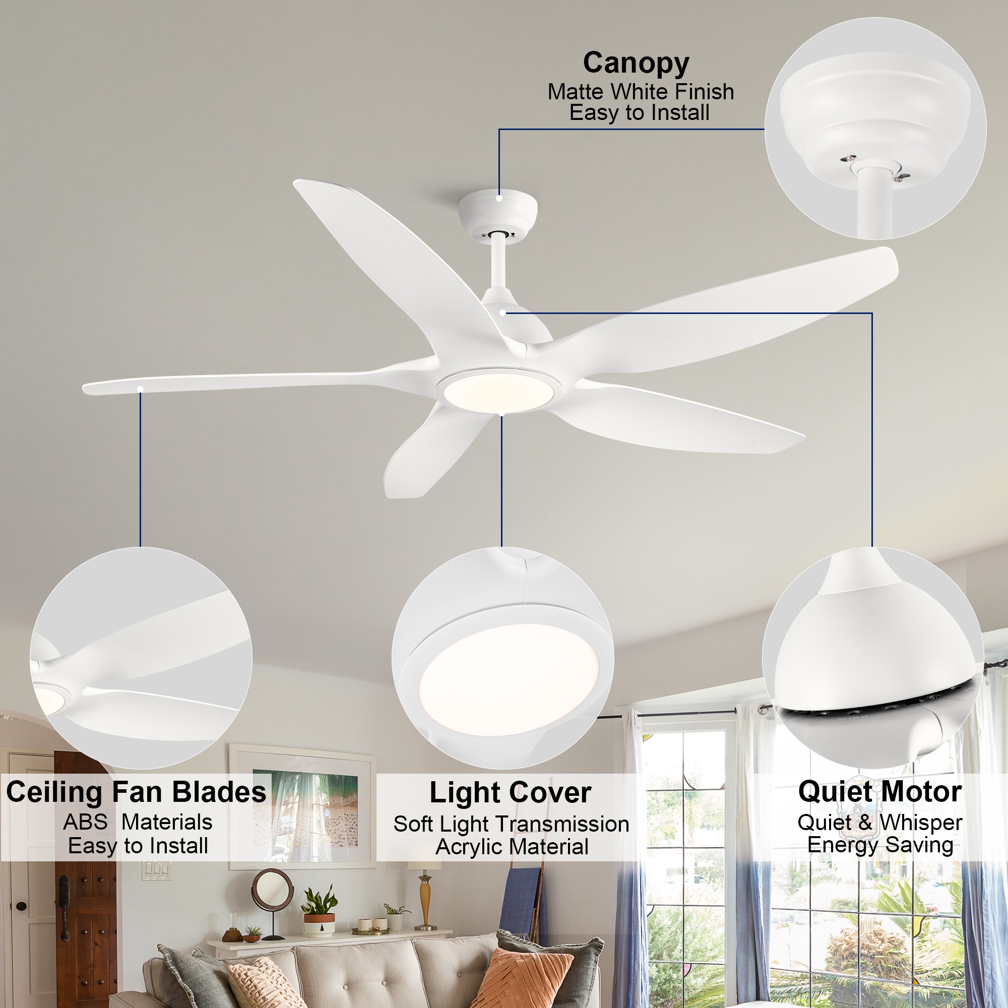 YUHAO LSDC1015WH60 Ceiling-Fans - View #15