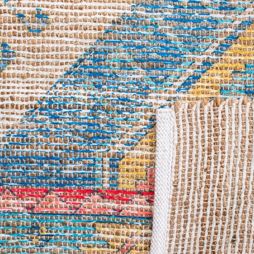 Coastal Breeze Blue Cotton & Synthetic 8' x 10' Reversible Area Rug