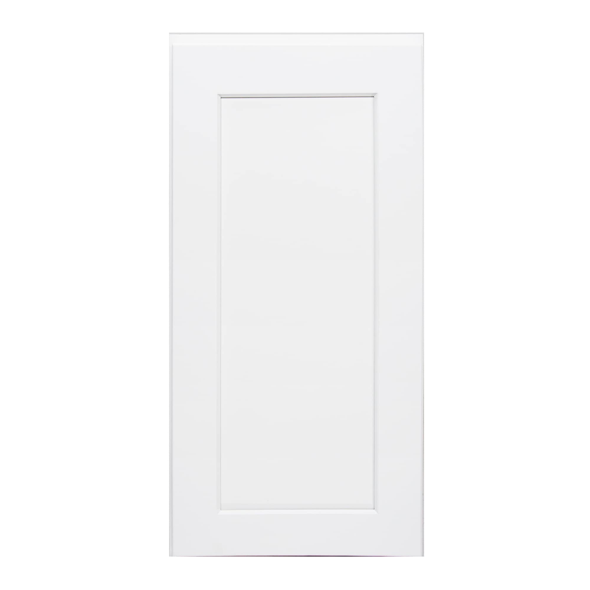 HomLux 15-in W x 30-in H x 12-in D Shaker White Painted Wall Ready to Assemble (RTA) Plywood Cabinet Recessed Panel Shaker