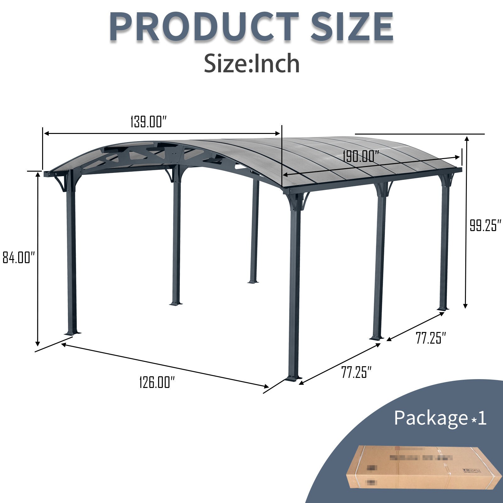 Wooakway FXLS0607-604A91 Carport-Covers - View #5