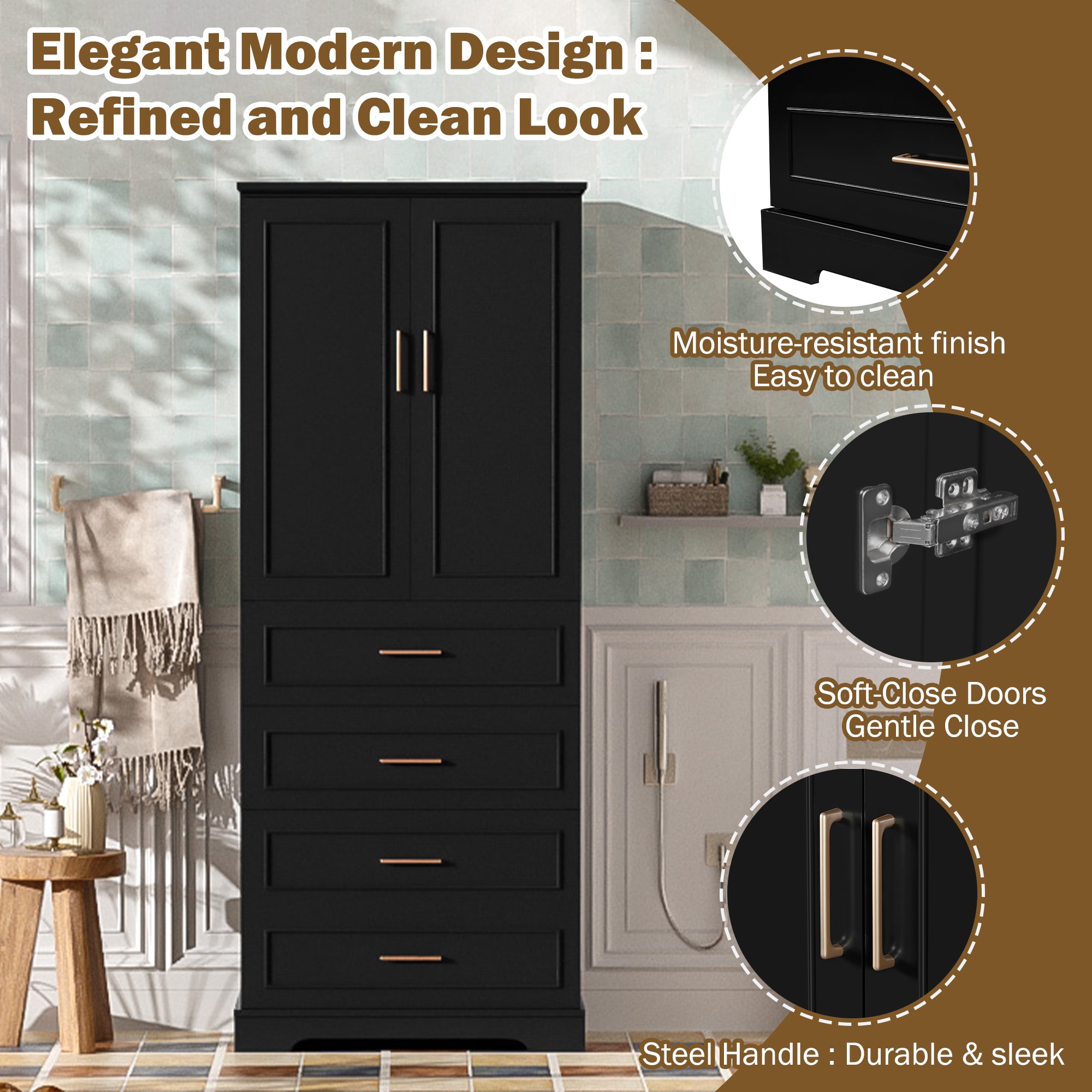 GDFStudio 342515 Linen-Cabinets - View #4