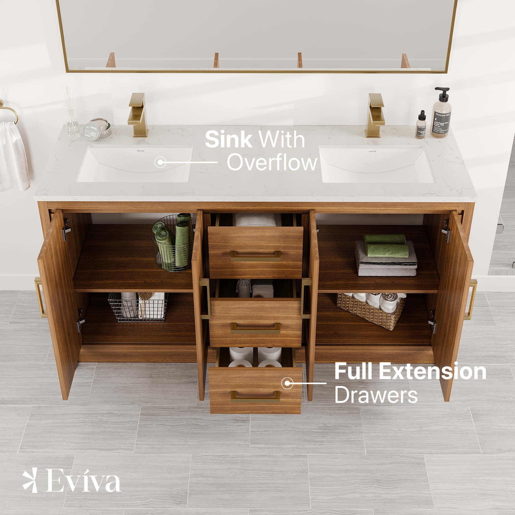 Eviva EVVN812-60X18WN Bath-Vanity-Combo - View #4