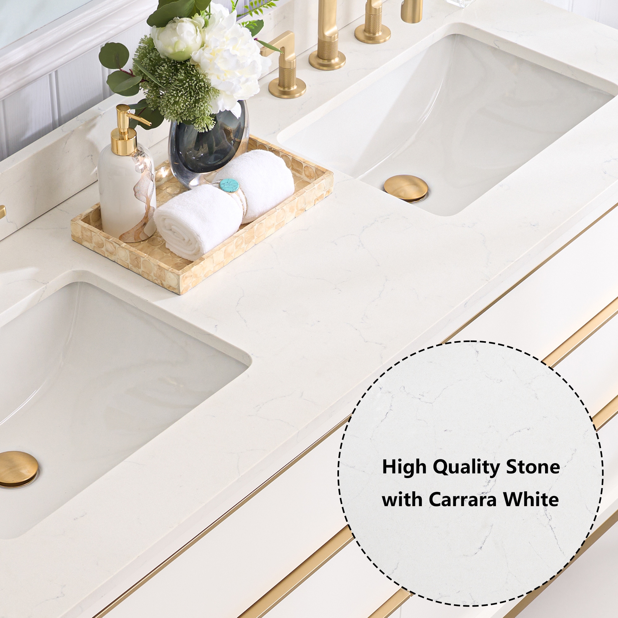 WELLFOR NOLAN60QZ-WT Bath-Vanity-Combo - View #18