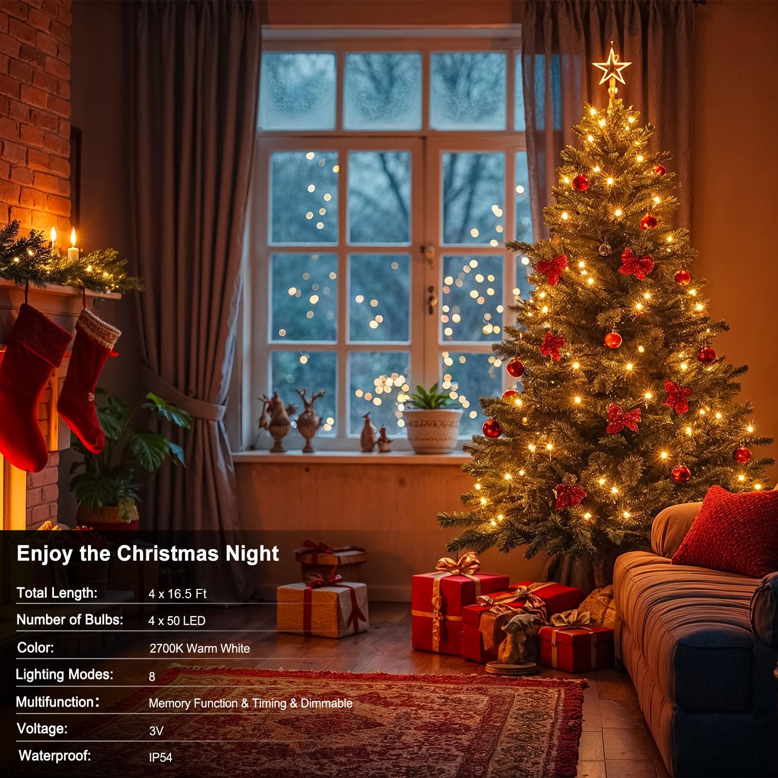 Voircoloria LAF1127L25 Christmas-String-Lights - View #3
