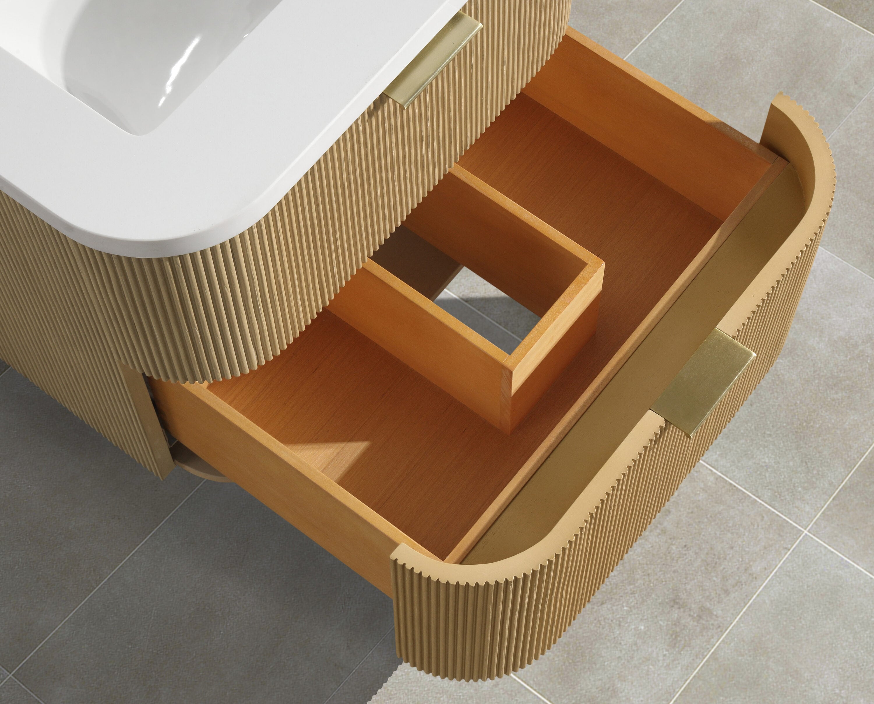 Ari Kitchen & Bath AKB-CHANTAL-24-OAK Bath-Vanity-Combo - View #6