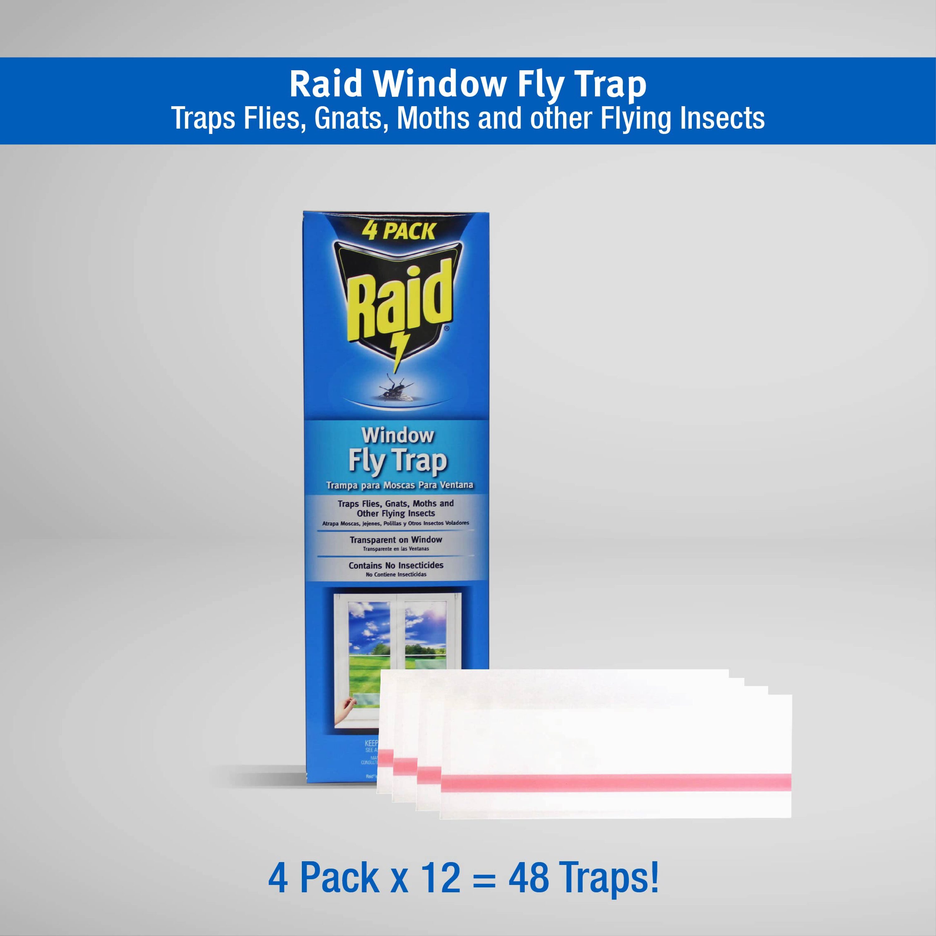 Black Flag Window Fly Trap 4 ct