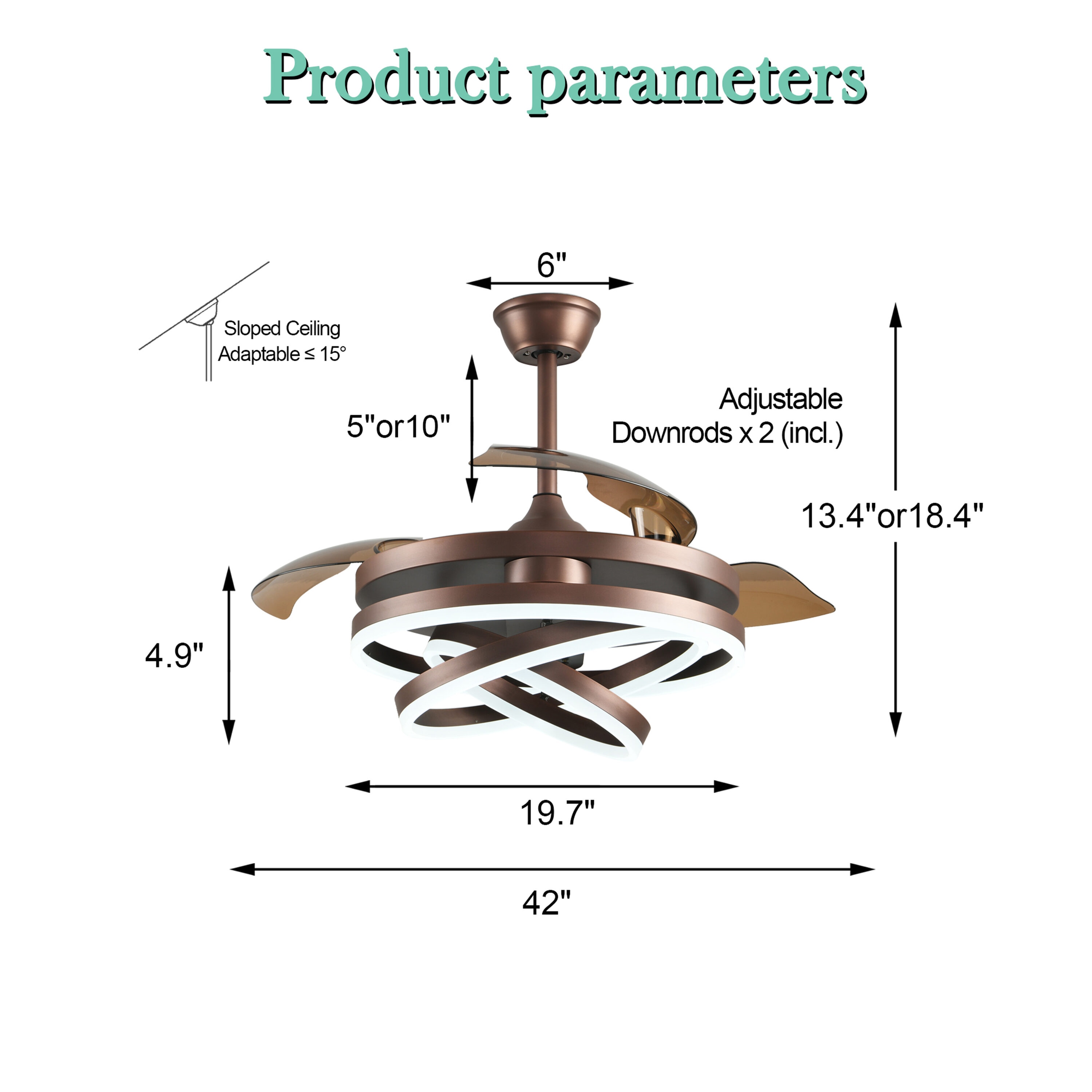 Oaks Decor DC4264-Z Ceiling-Fans - View #10