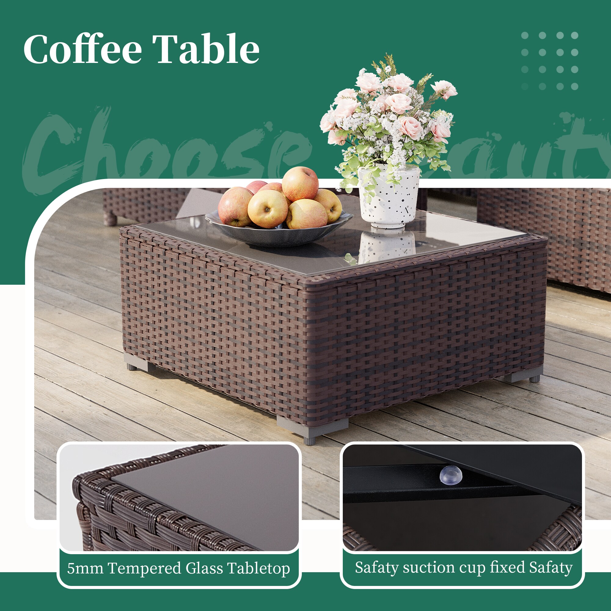 UPHA TBSF-ABF-NAVYBLUE Patio-Conversation-Sets - View #6