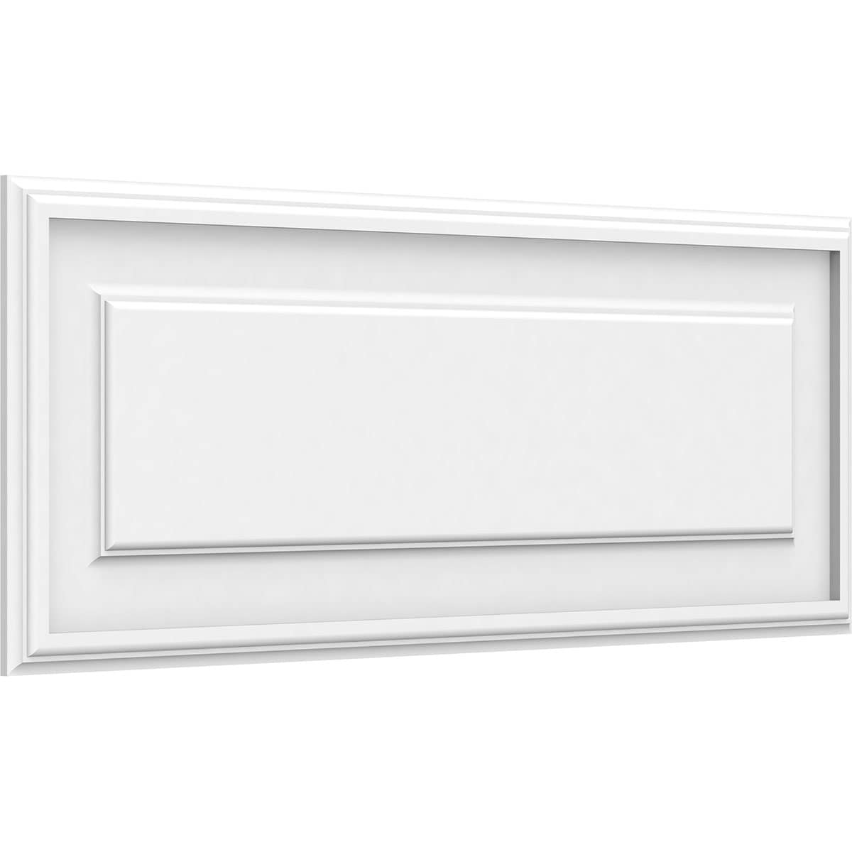Ekena Millwork WALP32X12X062LEG 32-in x 12-in Smooth Paintable/Stainable White PVC Fretwork Wall Panel (