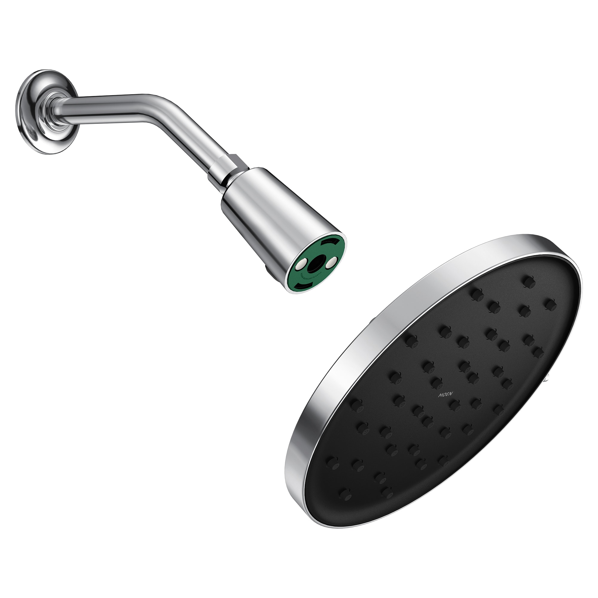 Moen 220R2EP Verso Magnetix Eco-Performance 1.0 -Spray Chrome 9-in Round Fixed Rain Shower Head 1.75 GPM