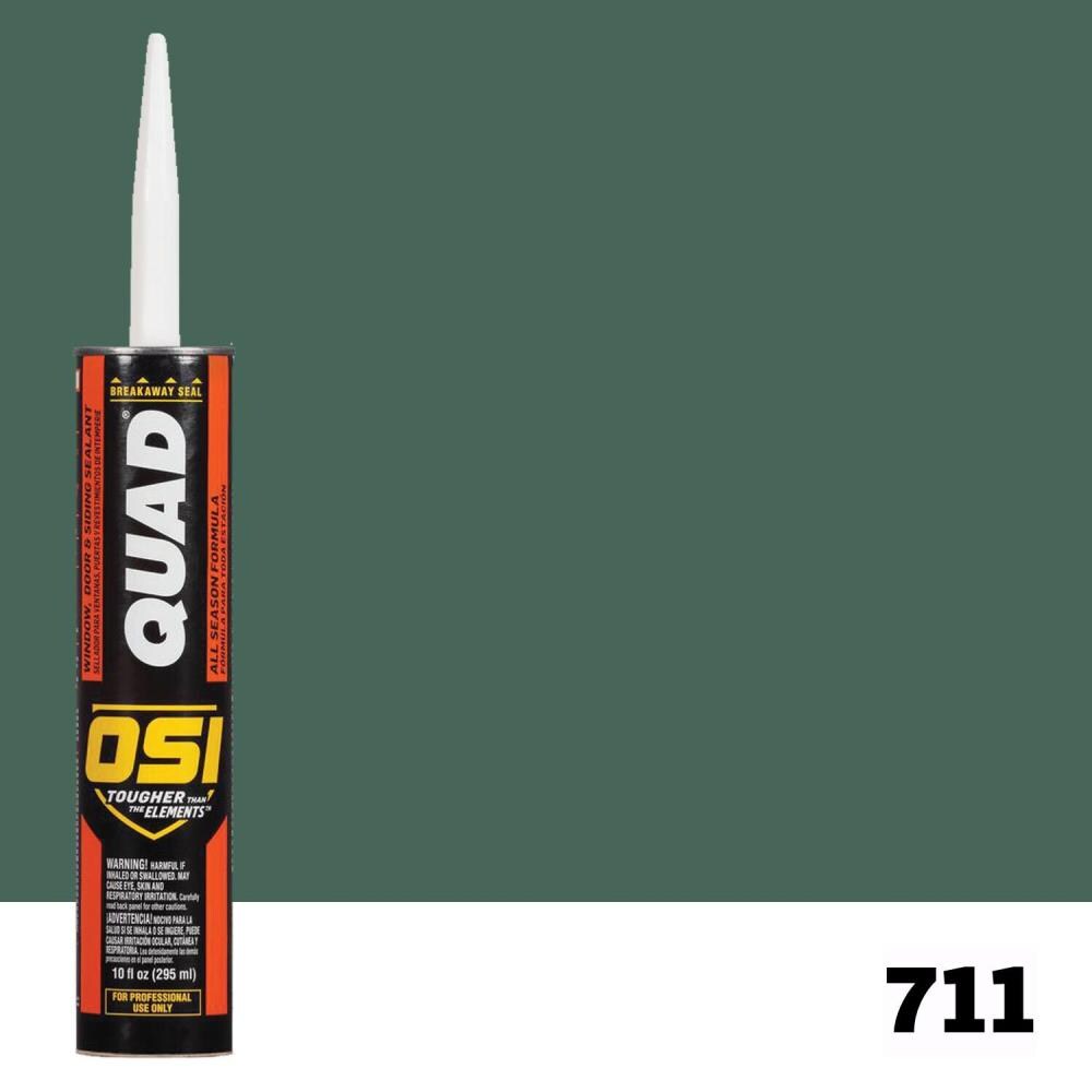 OSI QUAD Quad 12-Pack 10-oz Green 711 Paintable Solvent Caulk at