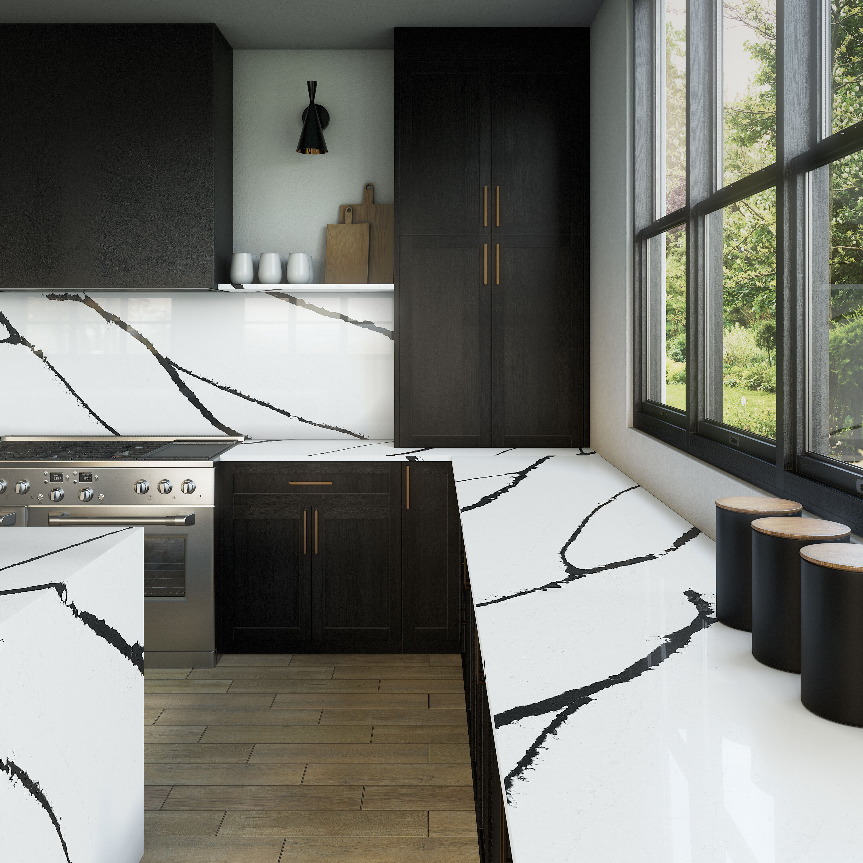 ONE Quartz OQ49SLBM11/4X1L Countertop-Samples - View #3