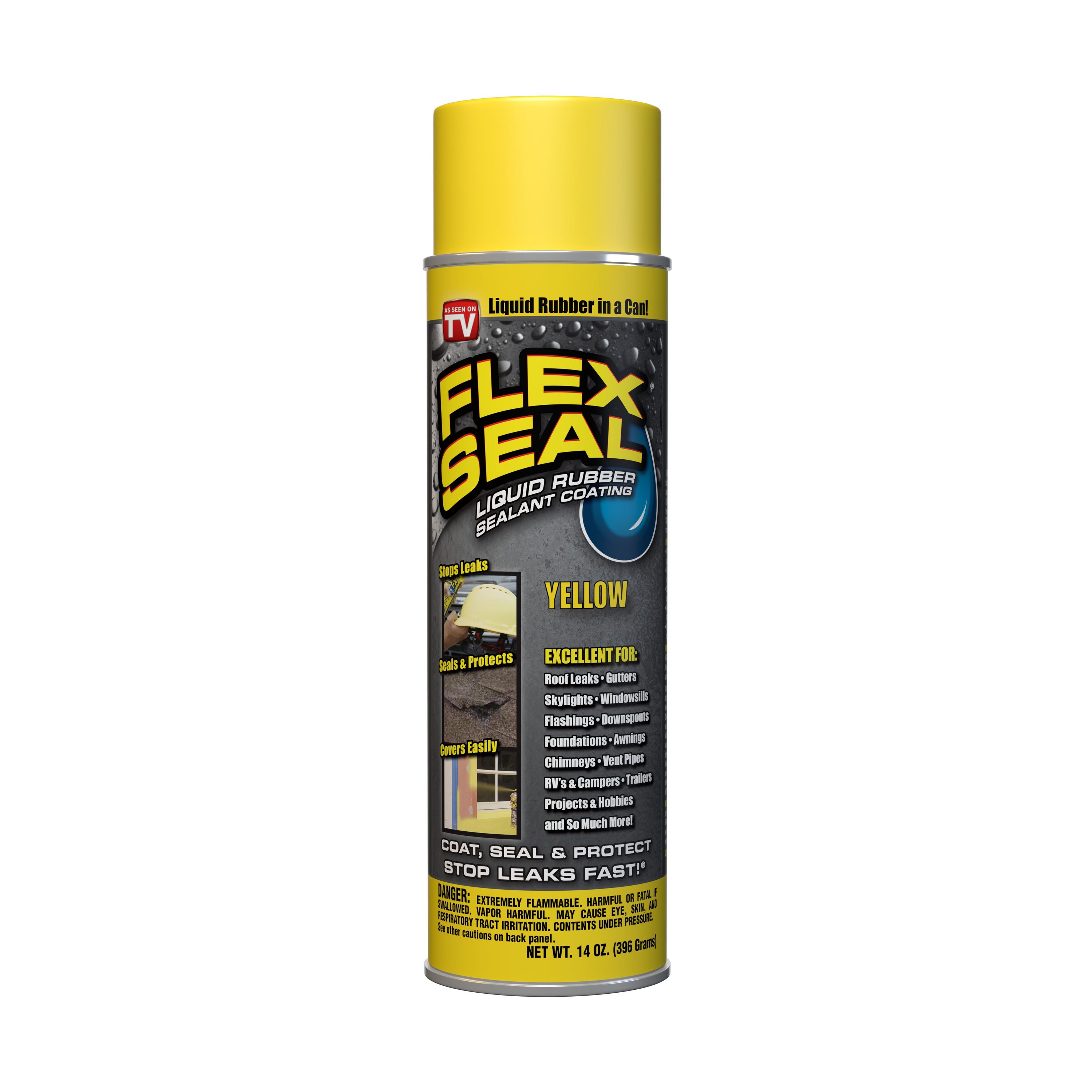 Flex Seal 14-fl oz Yellow Aerosol Spray Waterproof Rubberized