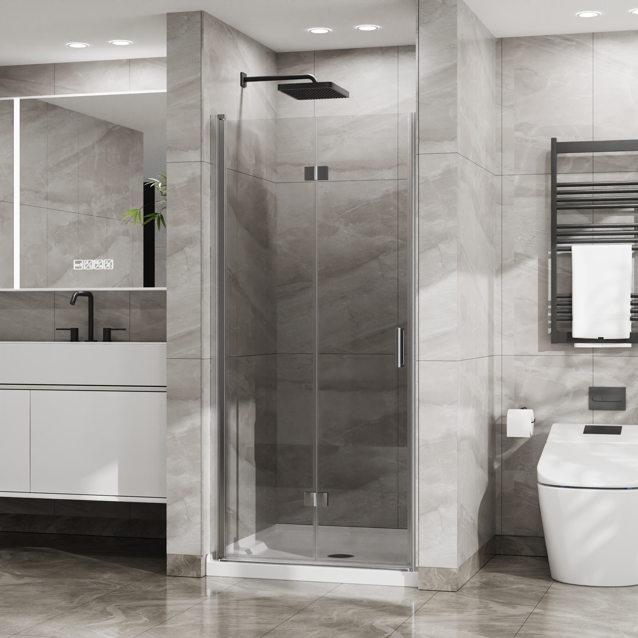 Misty Moon LW0406-GY-LYM-7 Shower-Doors - View #4