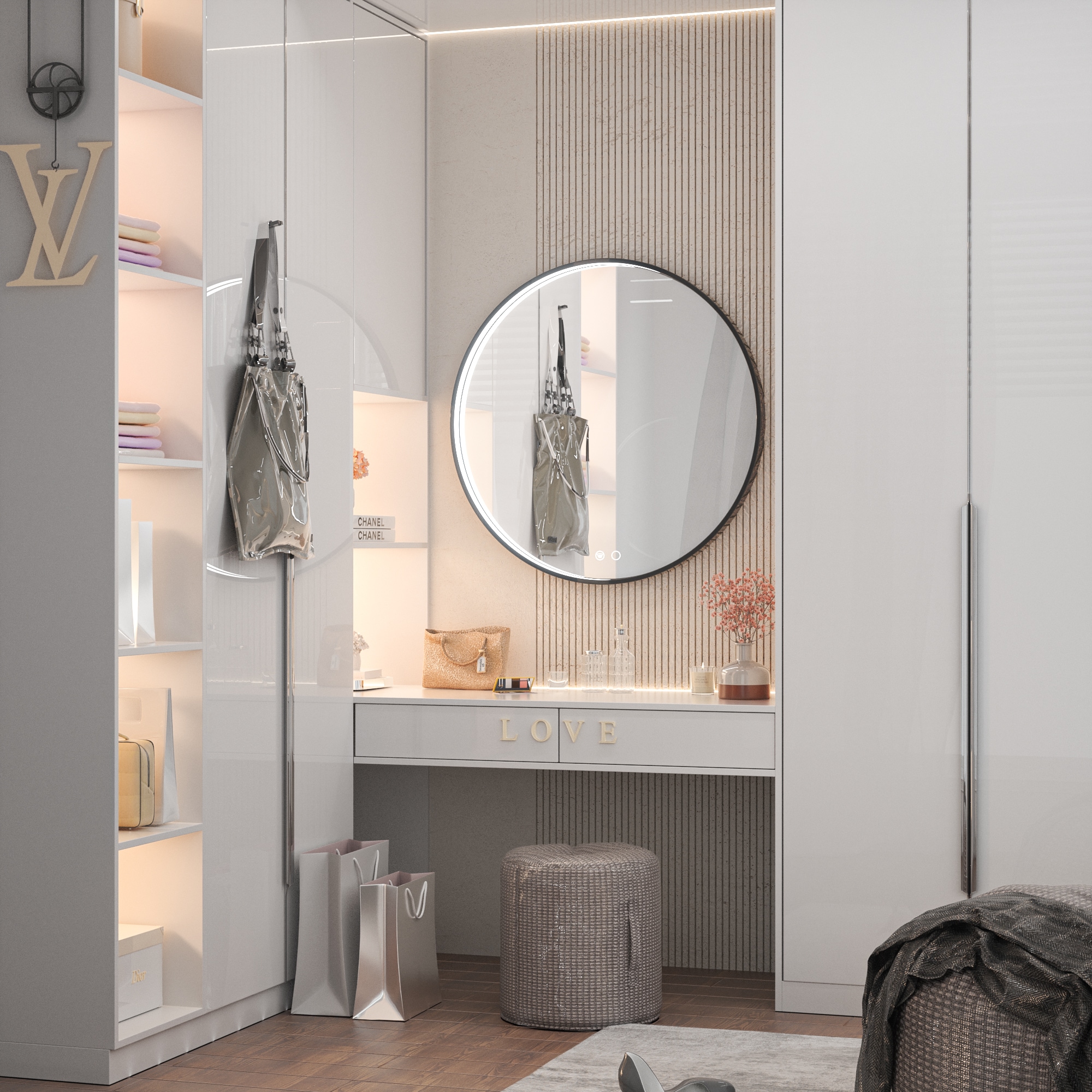 Keonjinn LW-JZ-CGSSW-MR71-BK Framed-Bath-Mirrors - View #2