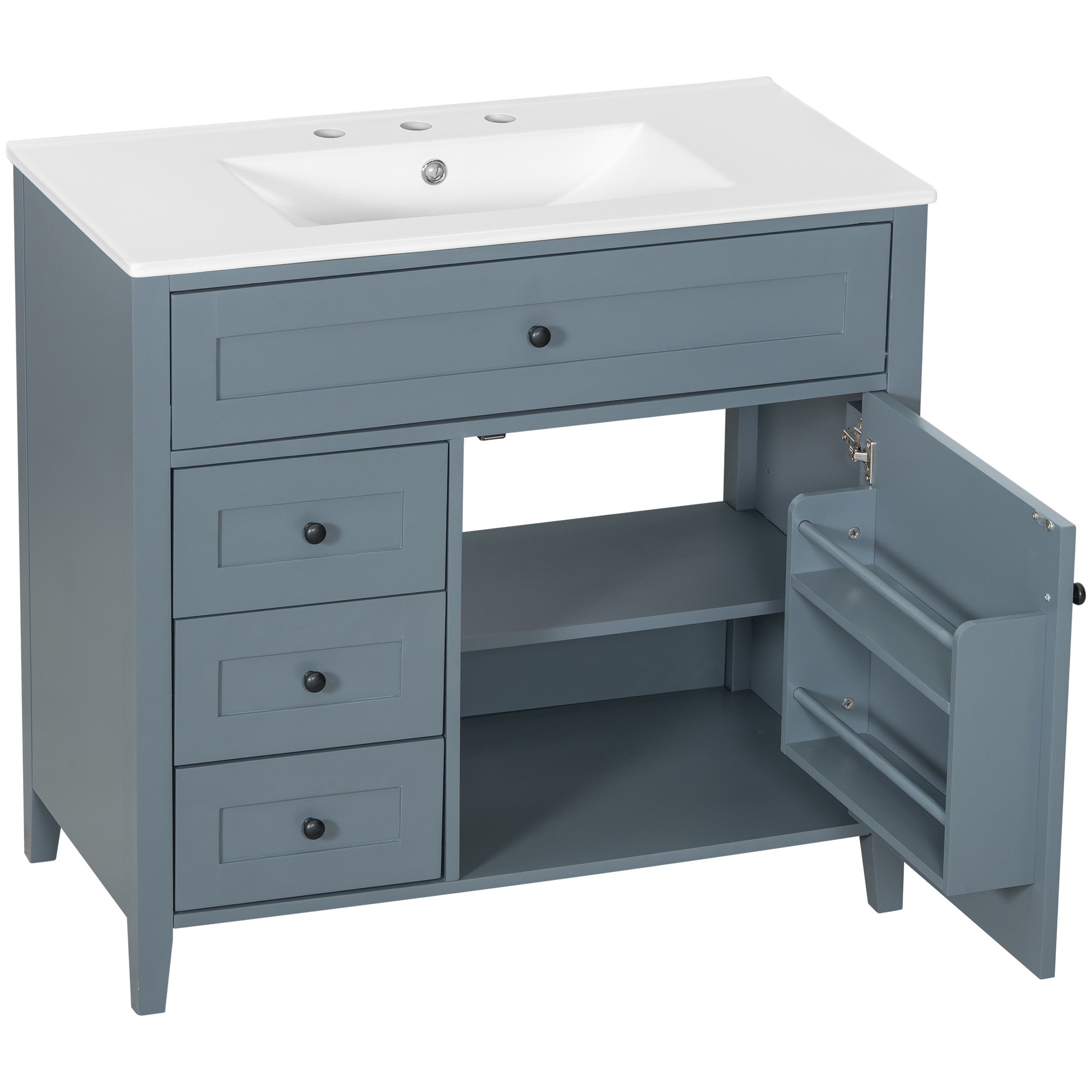 WELLFOR CBY-P350821E Bath-Vanity-Combo - View #4