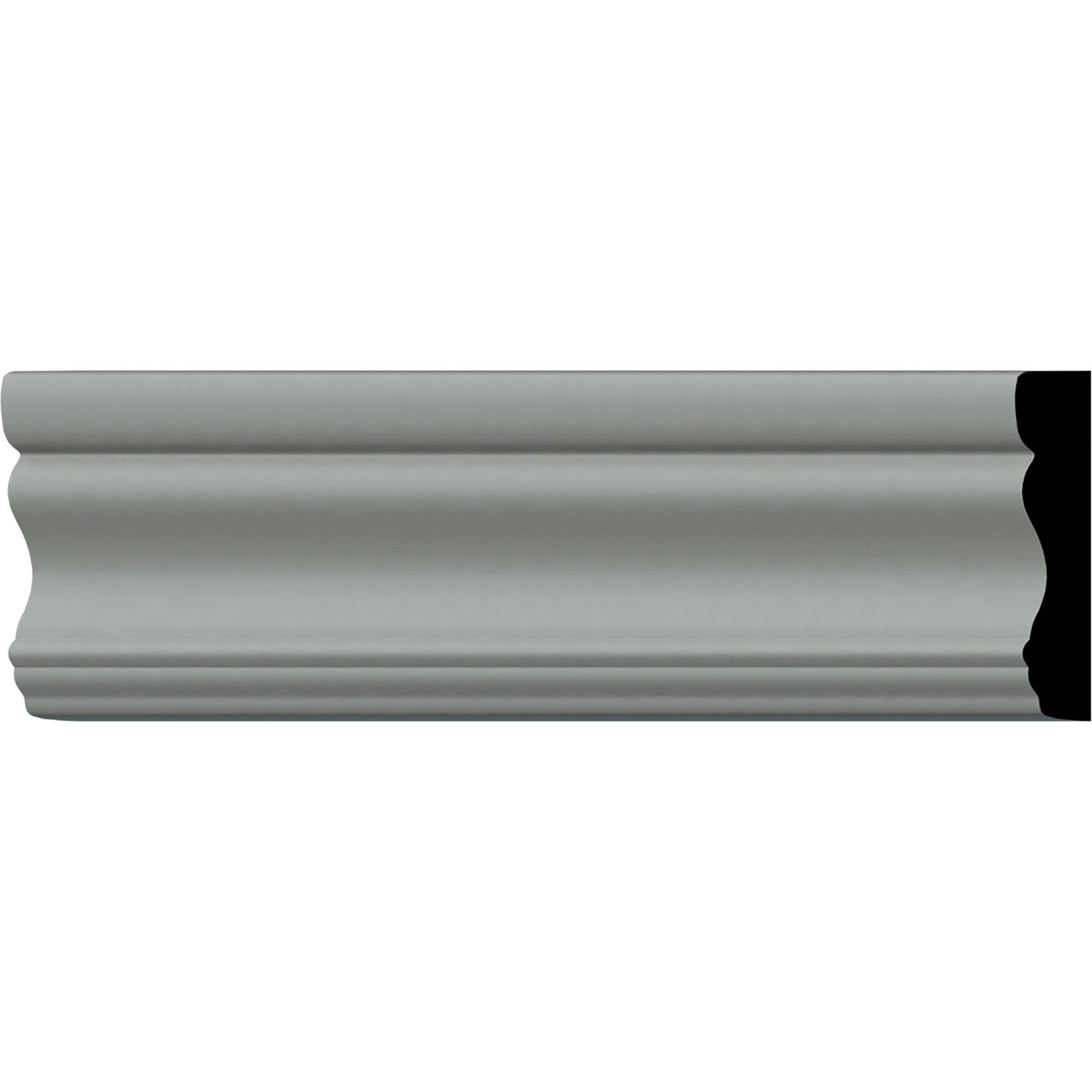 Ekena Millwork PML03X01SM Smooth 2-7/8-in x 7-ft 10-1/2-in Primed Urethane 212472 Chair rail Moulding
