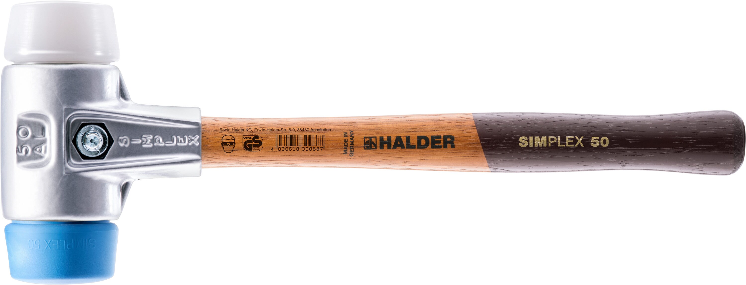 Halder Simplex already Hammer Head TPE Soft Blue/TPE-Mid Grey 3013 Various Sizes 
