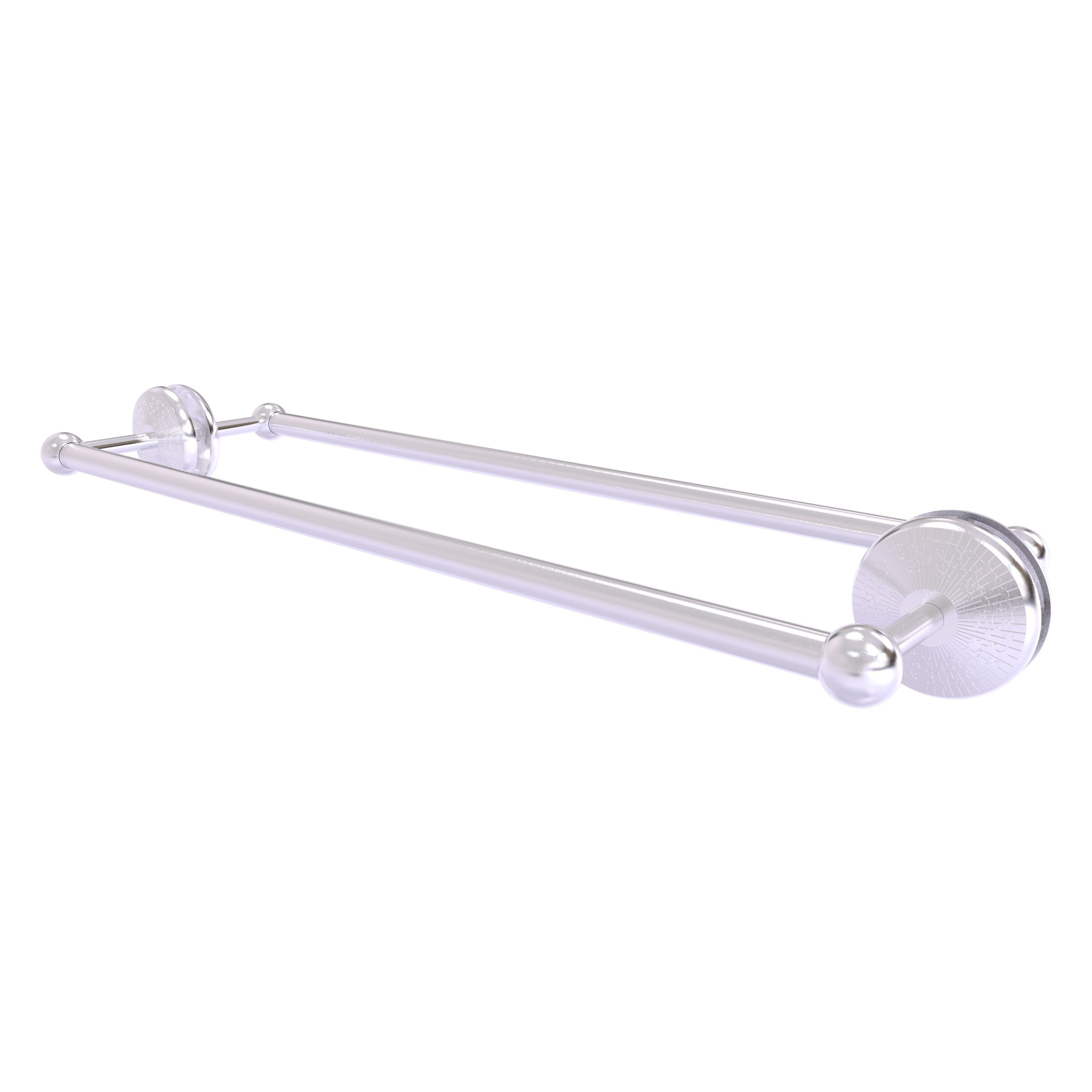 Allied Brass MC-41-BB-24-SCH Monte Carlo 24-in double Satin Chrome Wall mount Double Towel Bar