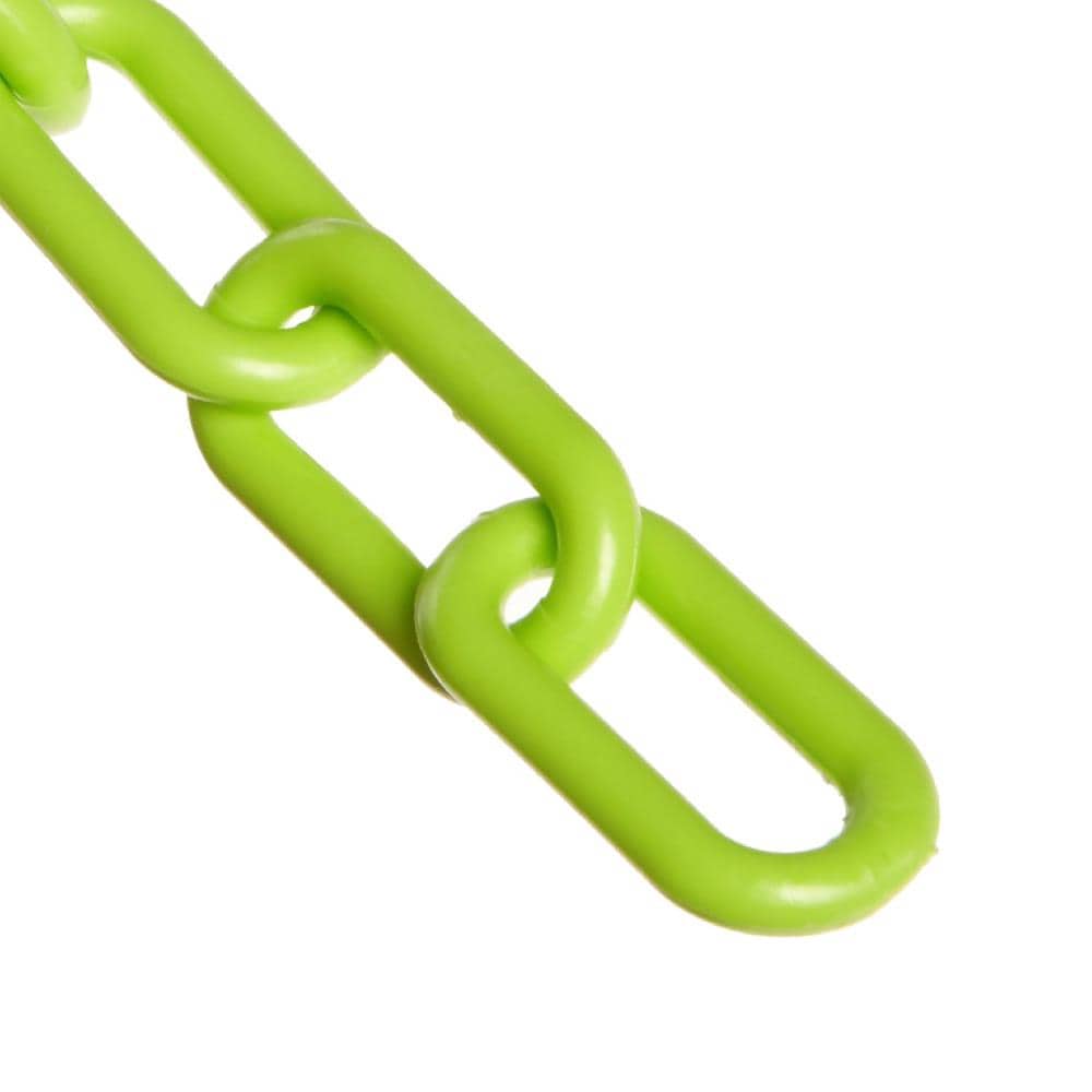 Mr. Chain 51014-100 2 in (54Mm) X 100 Ft Safety Green Heavy Duty Plastic Barrier Chain