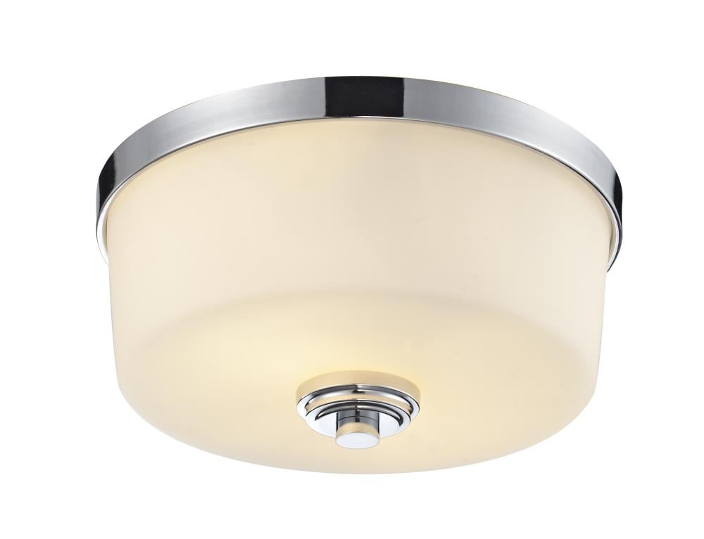 Z-Lite 225F2 Lamina 1 -Light 12.125-in Polished Chrome Flush Mount Light