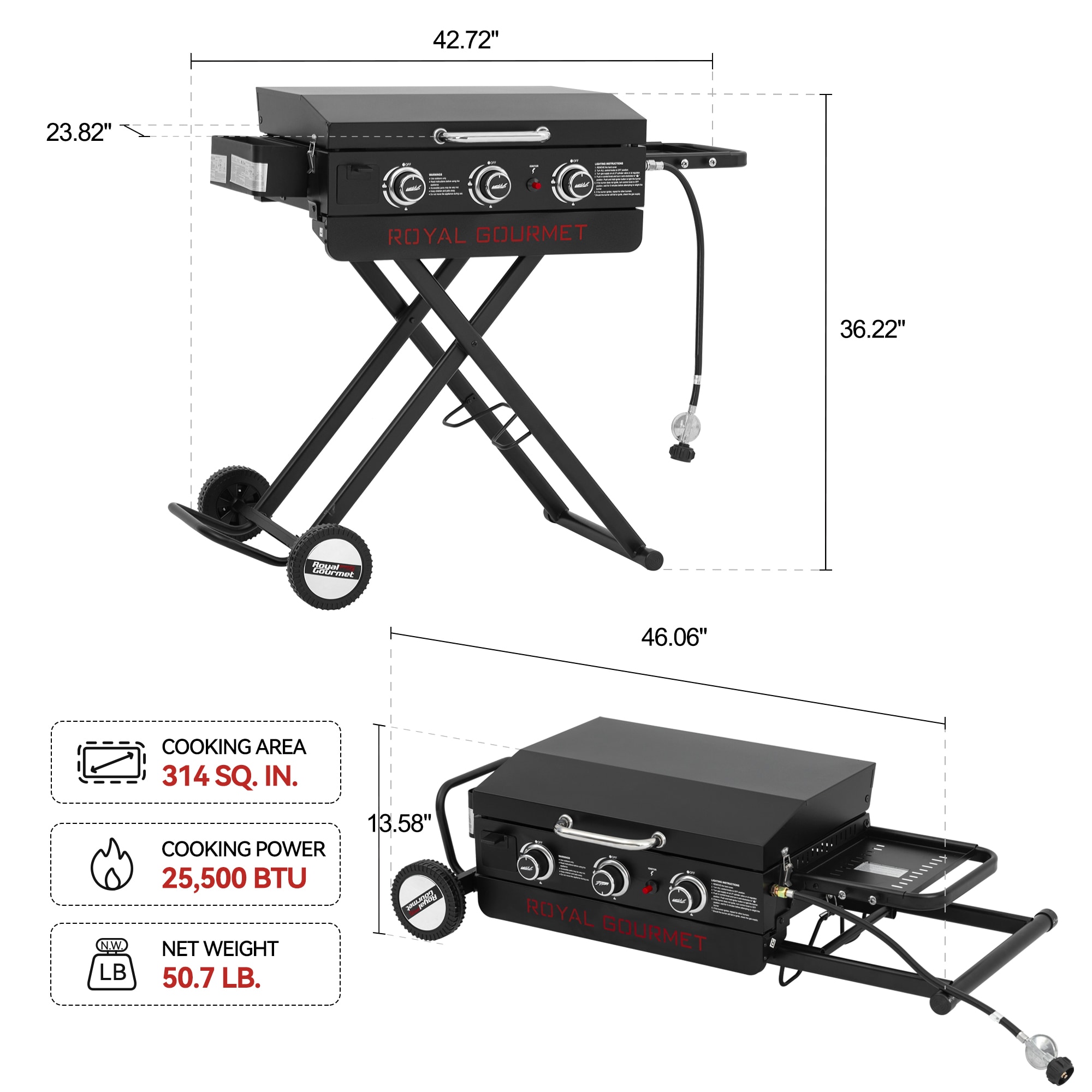 Royal Gourmet PD3001 Tabletop-Grills - View #12