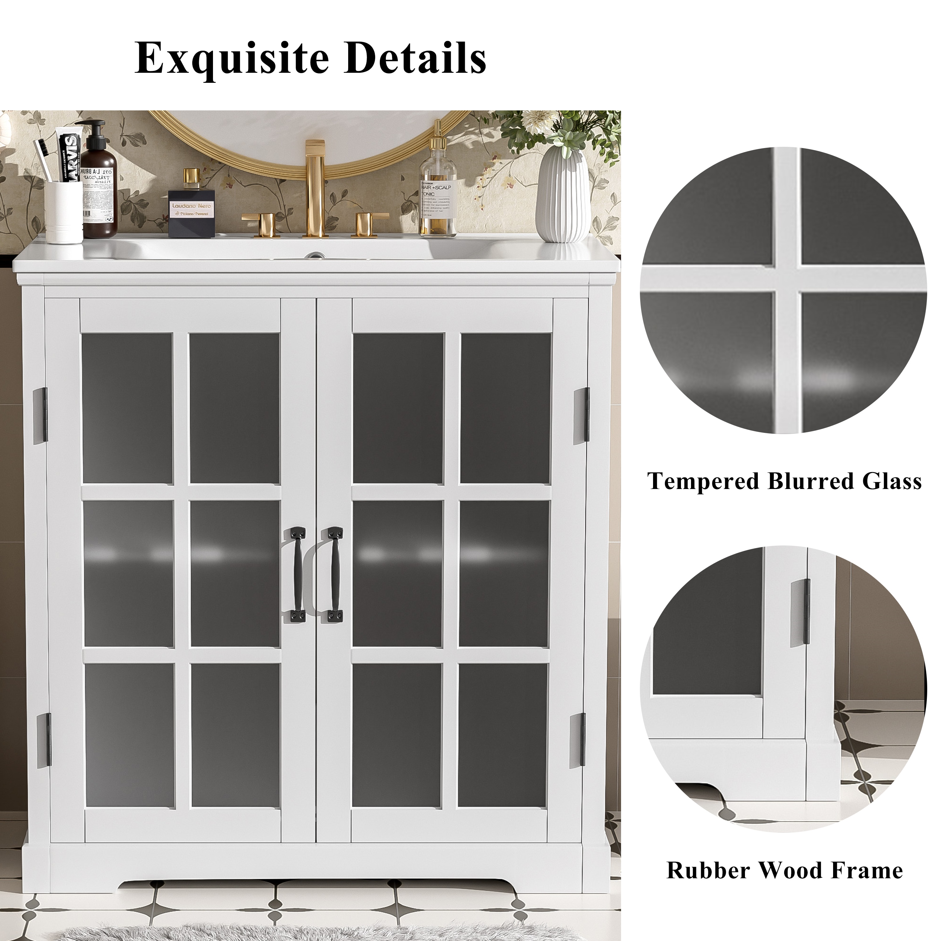 WELLFOR EX-6028B Bath-Vanity-Combo - View #4