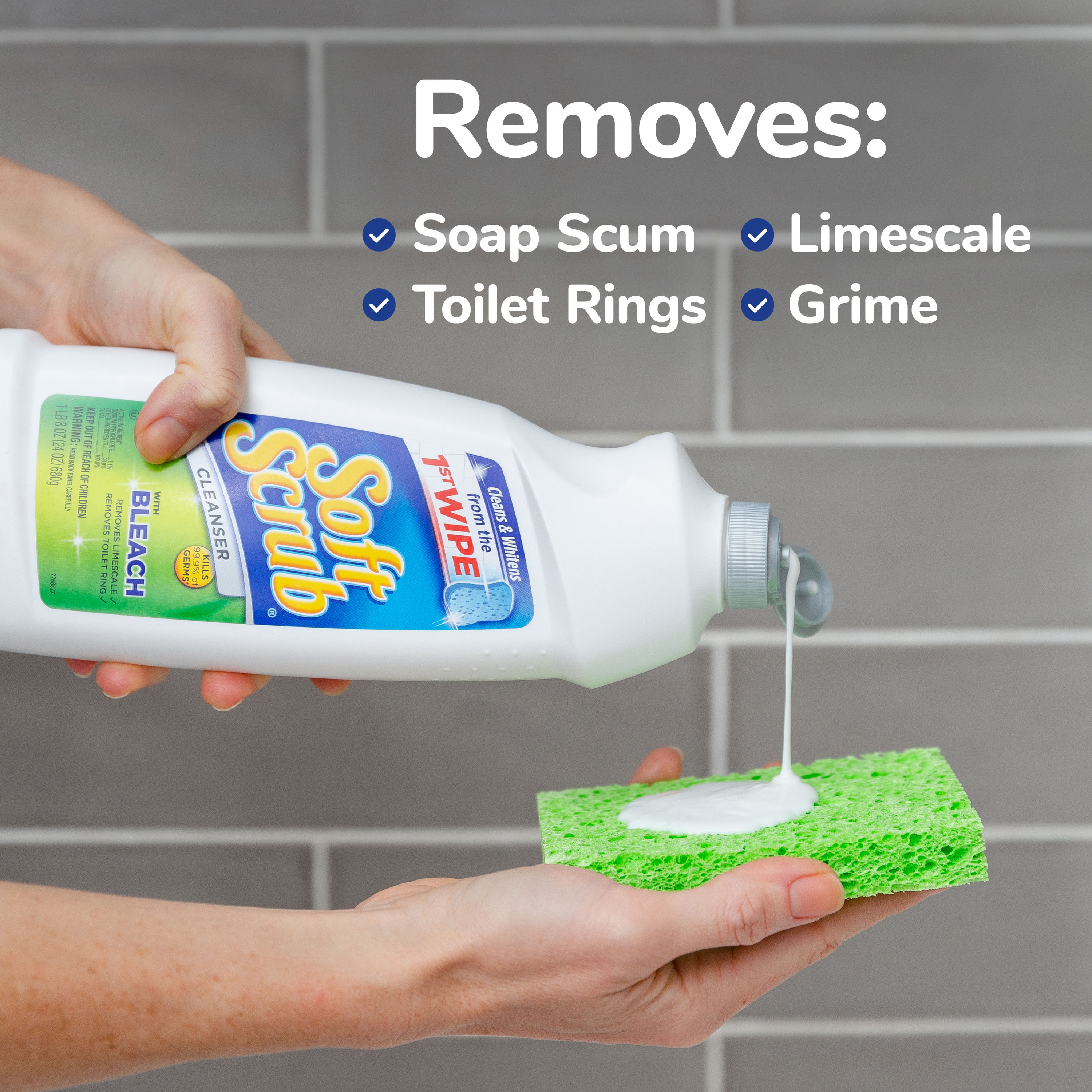  Soft Scrub Soft Scrub Cleanser with Bleach - 36 oz - 2 pk :  Health & Household