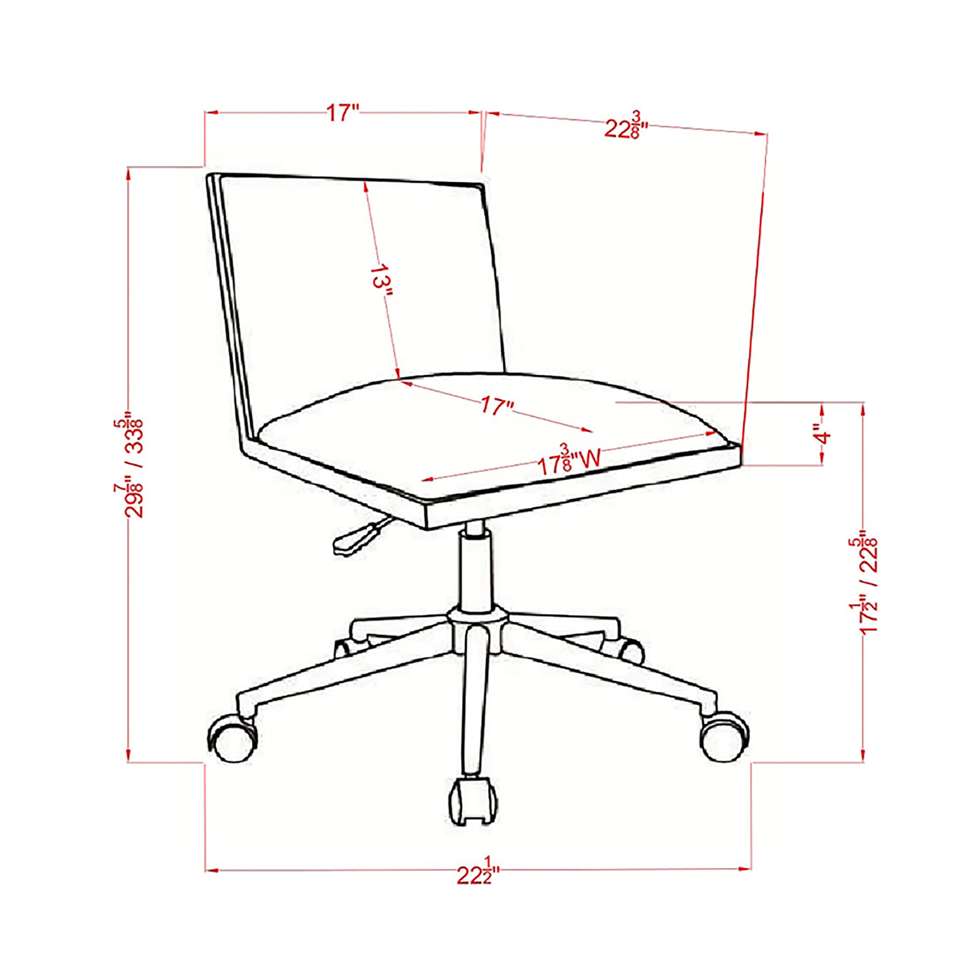 Furniture of America IDF-FC655BR Office-Chairs - View #3