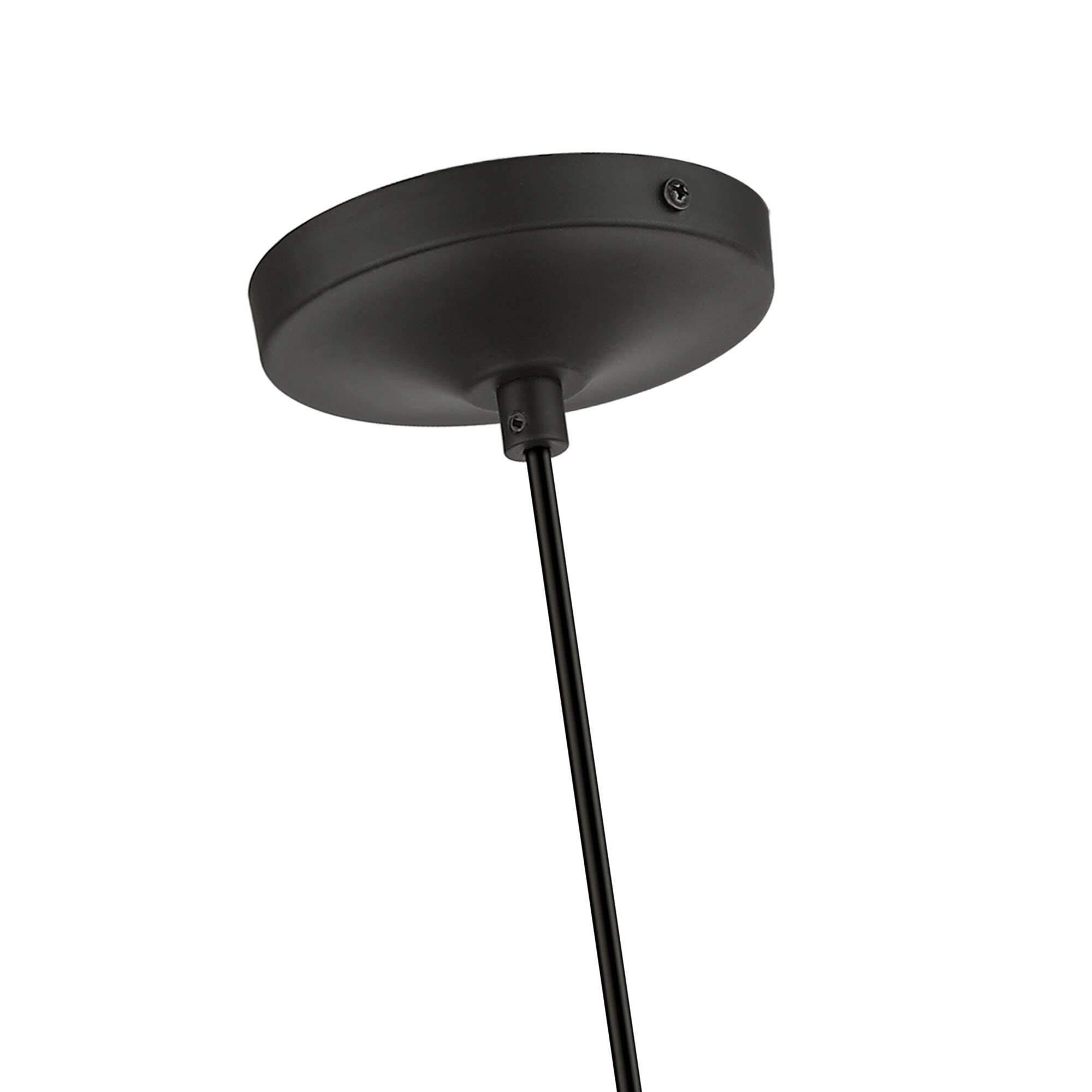 Avondale Mini Pendant with Clear Glass Shade - Black/Brushed Nickel