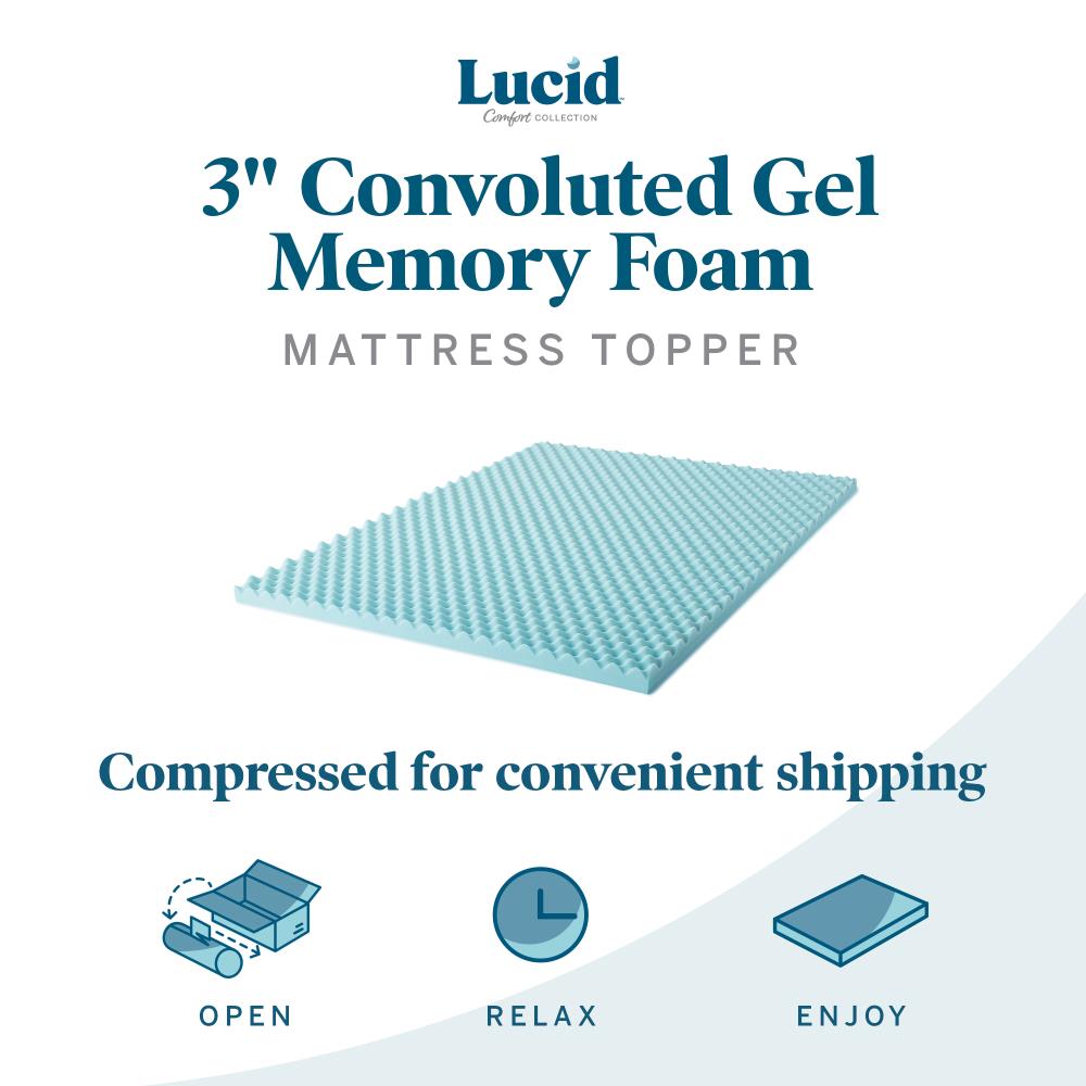 LUCID Comfort Collection LUCC30QQ30CSGT Mattress-Covers - View #3