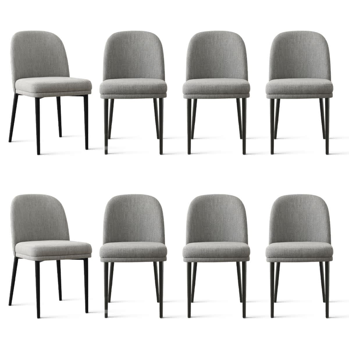 Maison Boucle HAVANA-METAL-GRAY8 Dining-Chairs - View #2