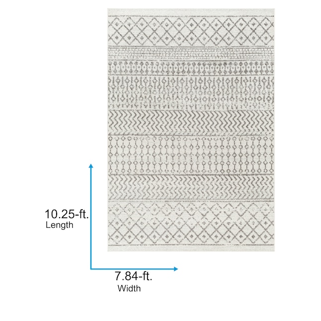 Artistic Weavers 8 X 10 Cream/Charcoal Indoor Geometric Global Area Rug ...