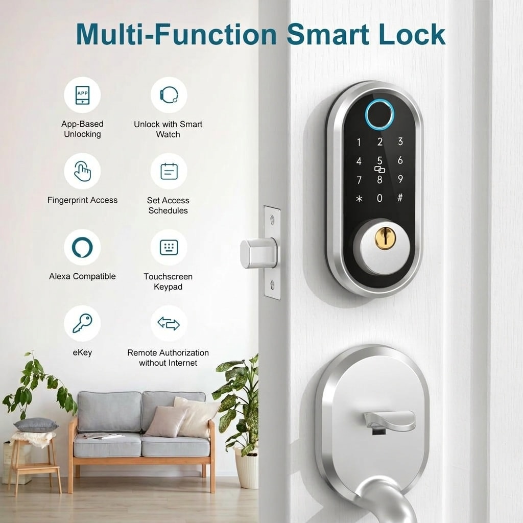 Adrinfly LAD0509M38 Electronic-Door-Locks - View #4