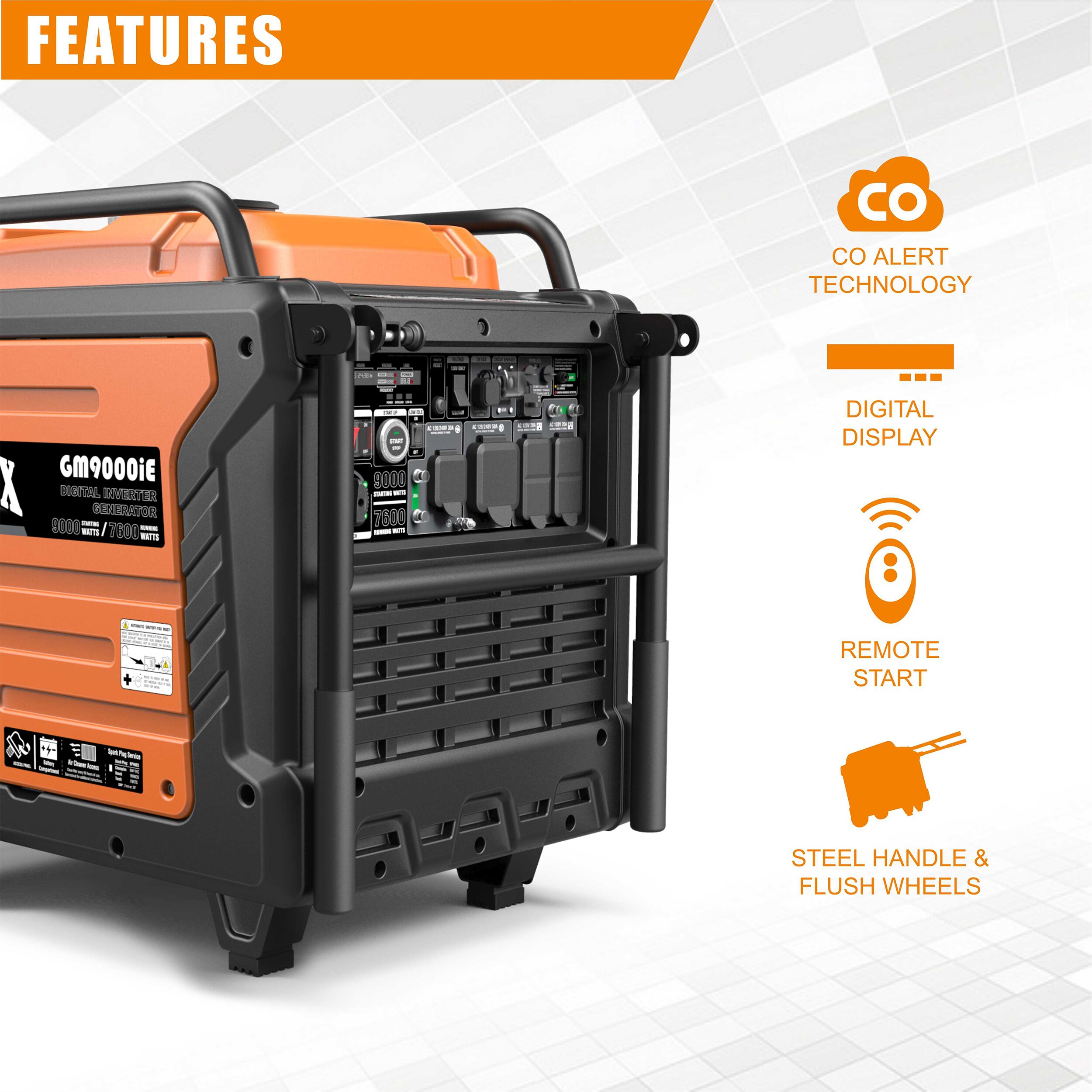GENMAX GM9000IE Inverter-Generators - View #5