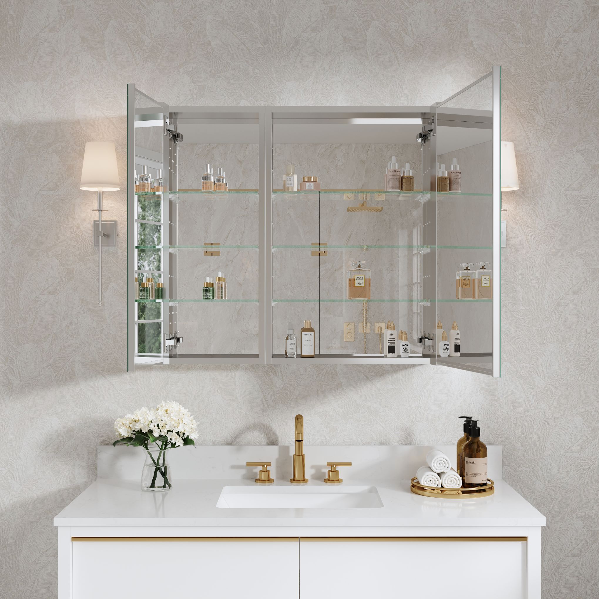 WELLFOR ROSA1220LR Bathroom-Medicine-Cabinets - View #10