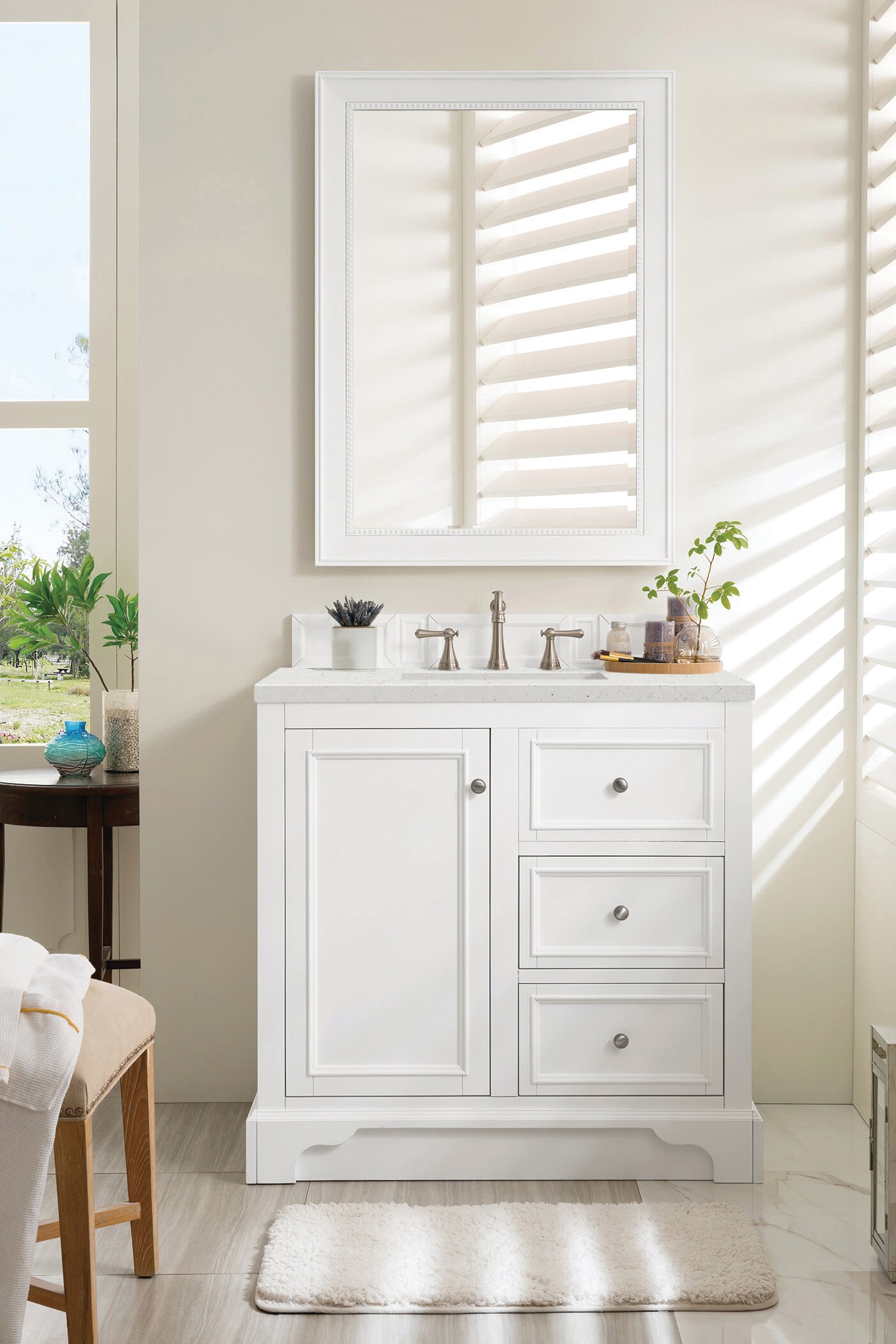 James Martin Vanities 825-V36-BW-3LDL Bath-Vanity-Combo - View #2