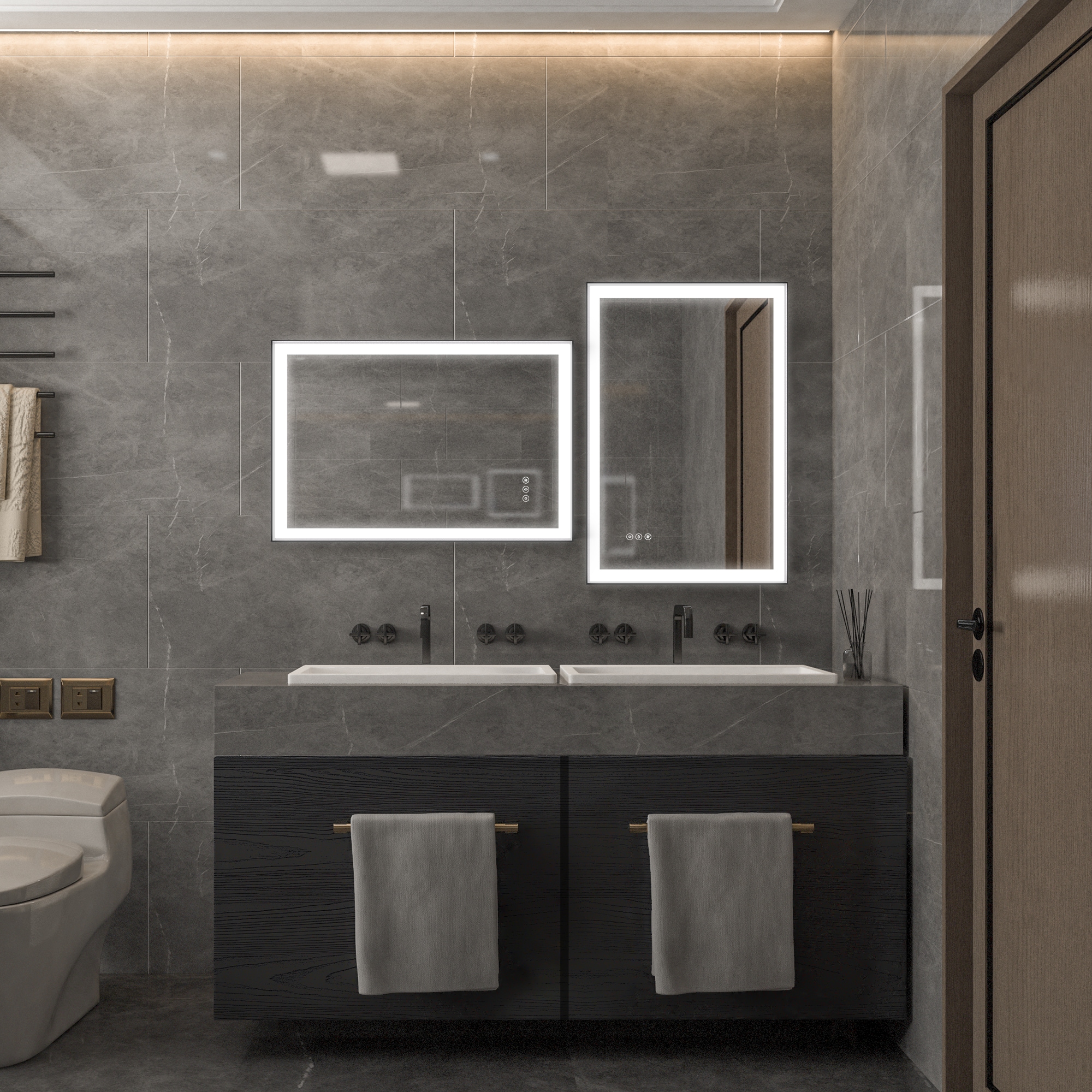 Maxax MS02-2436-KK Framed-Bath-Mirrors - View #2