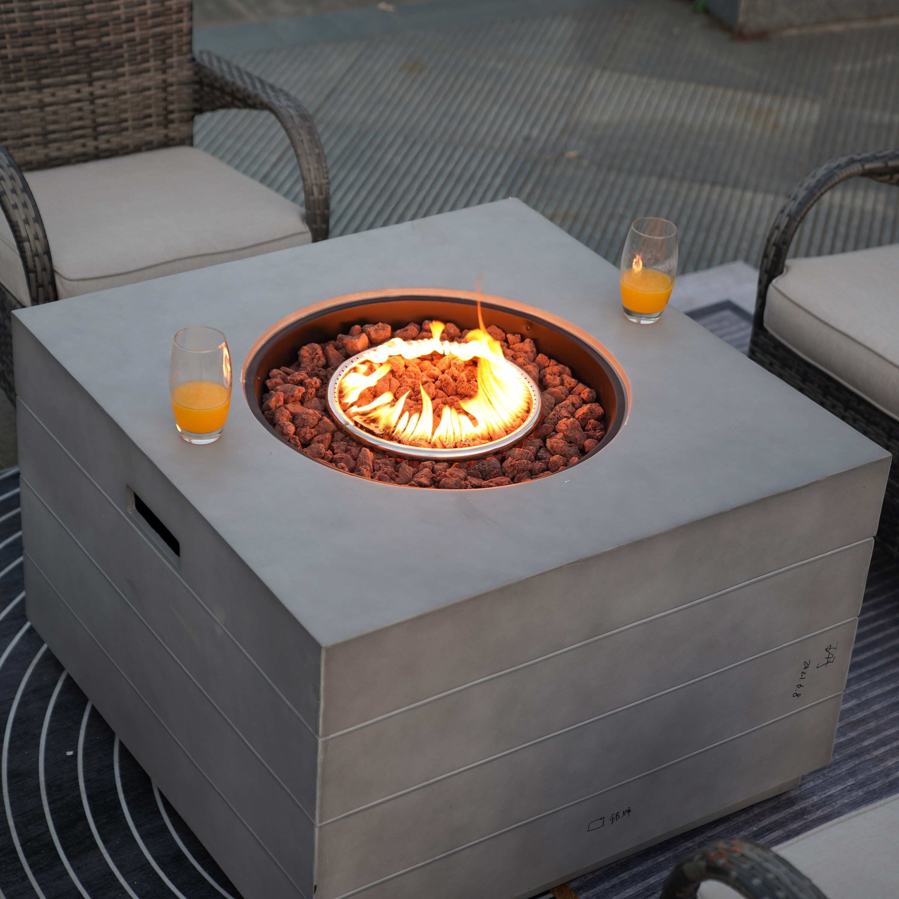 Moda Furnishings 2140-1123-GR Patio-Conversation-Sets - View #5