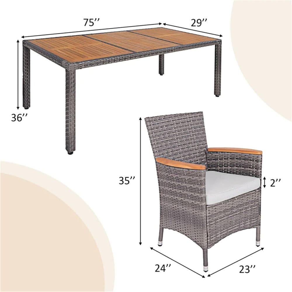Fun Orange FUNHWCP58 Patio-Dining-Sets - View #11