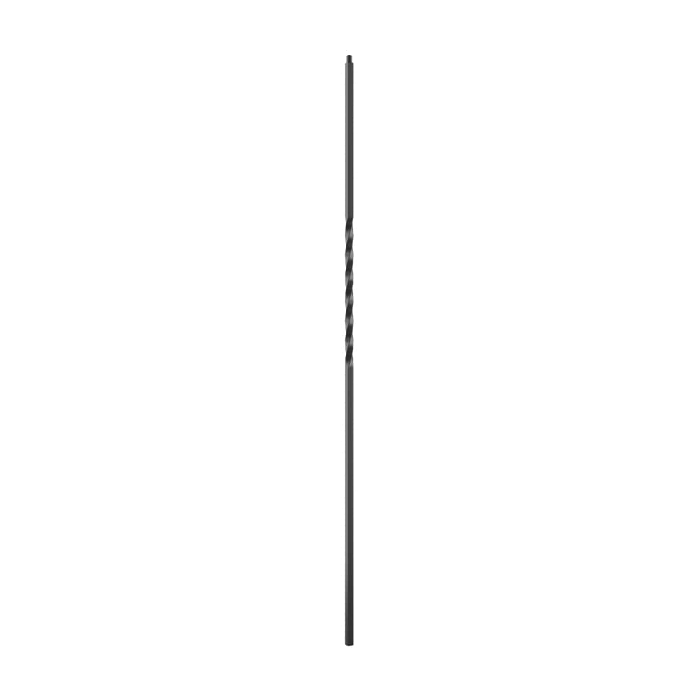 Crown Heritage 4583101FB44 44-in x 0.4724-in Black Aluminum Pin Top Stair Baluster