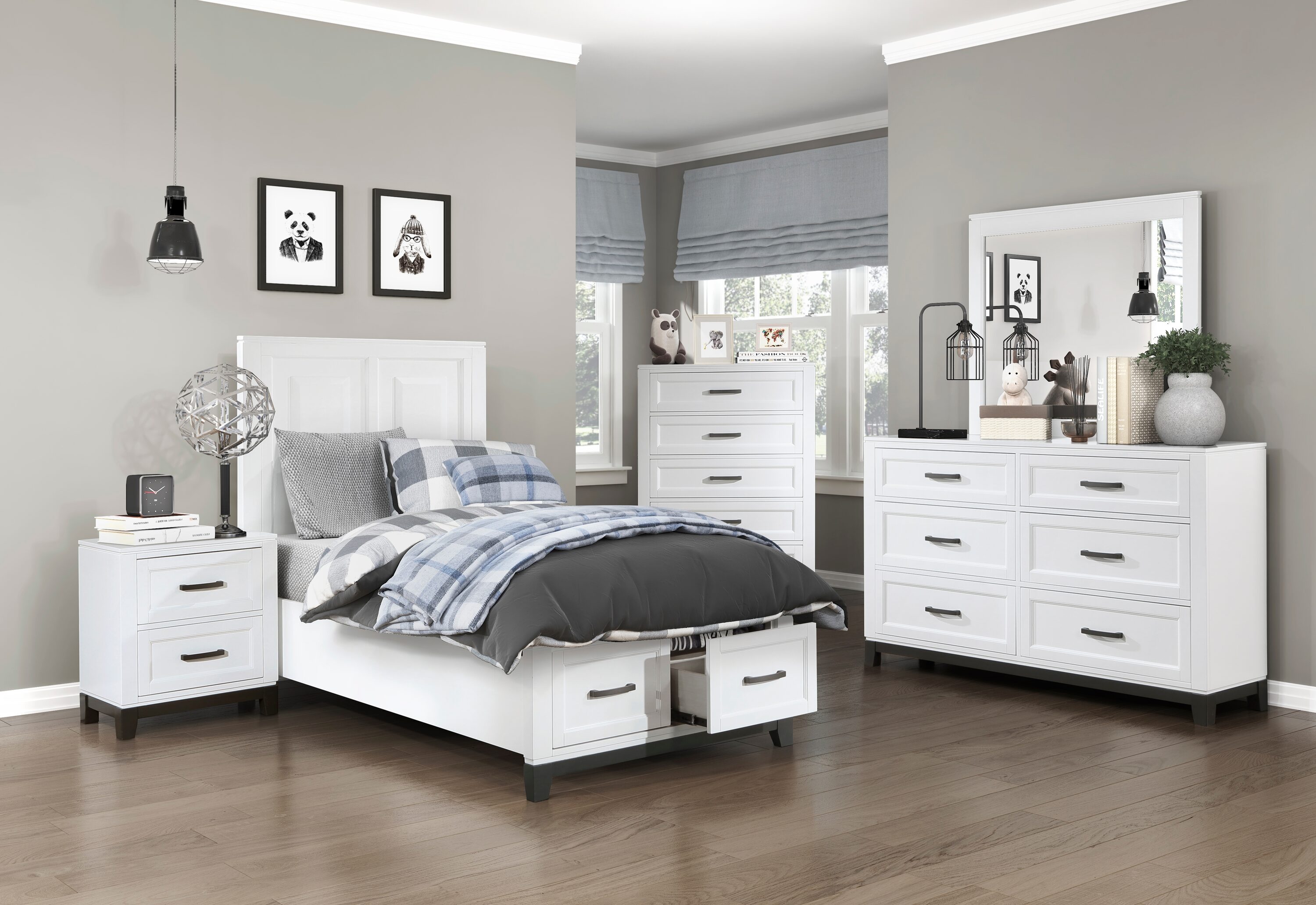 GLANZEND 6514NCW48 nightstands - View #5