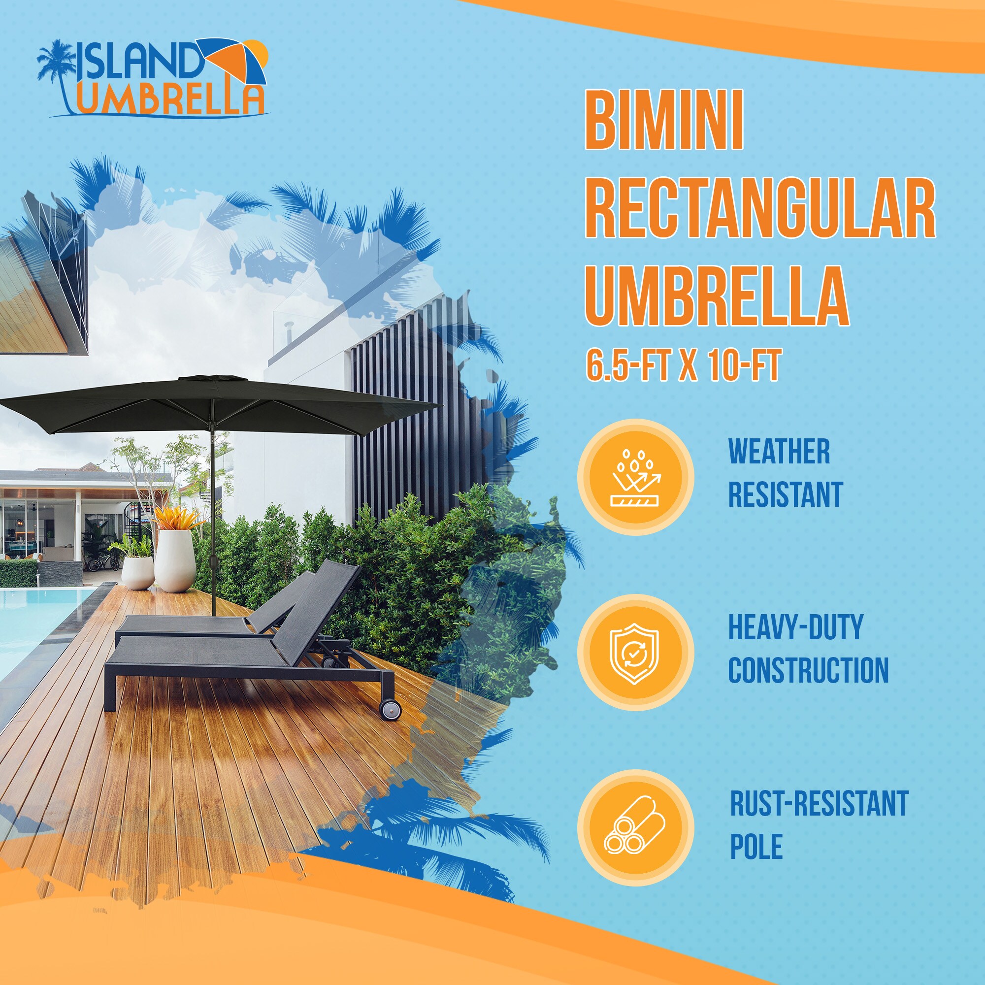 Island Umbrella NU6858 Umbrellas-2 - View #2