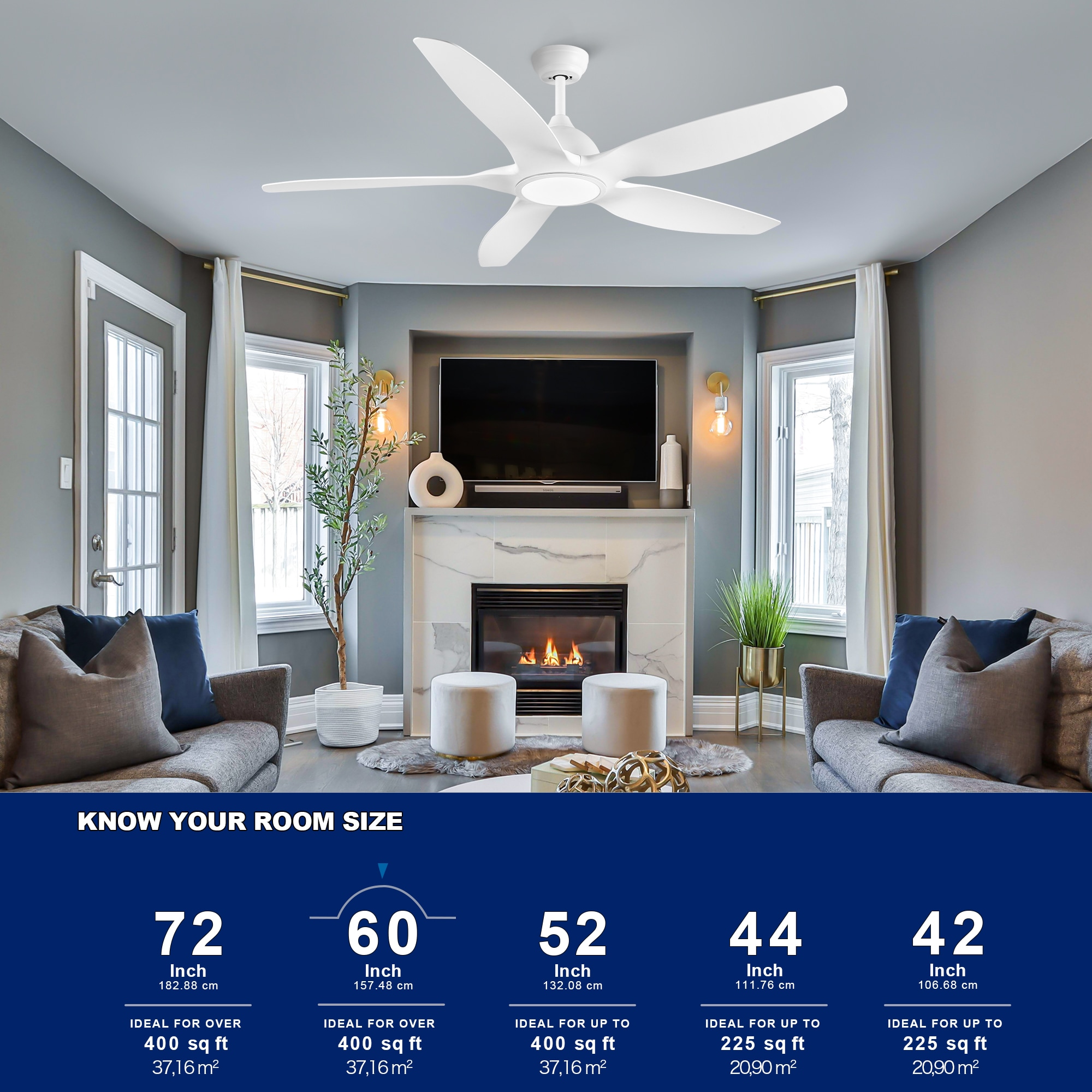 YUHAO LSDC1015WH60 Ceiling-Fans - View #7