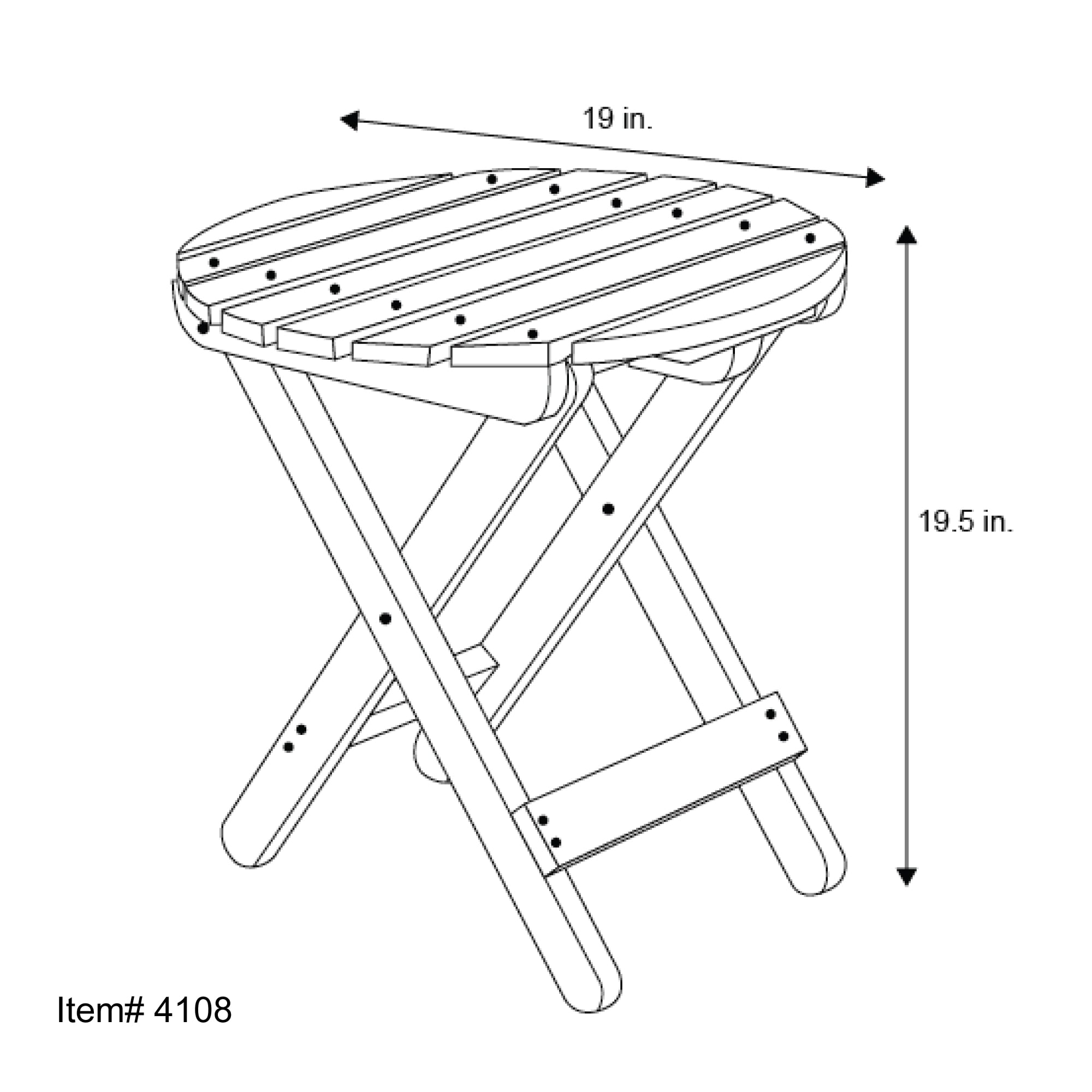 Shine Company 4108N Patio-Tables - View #5