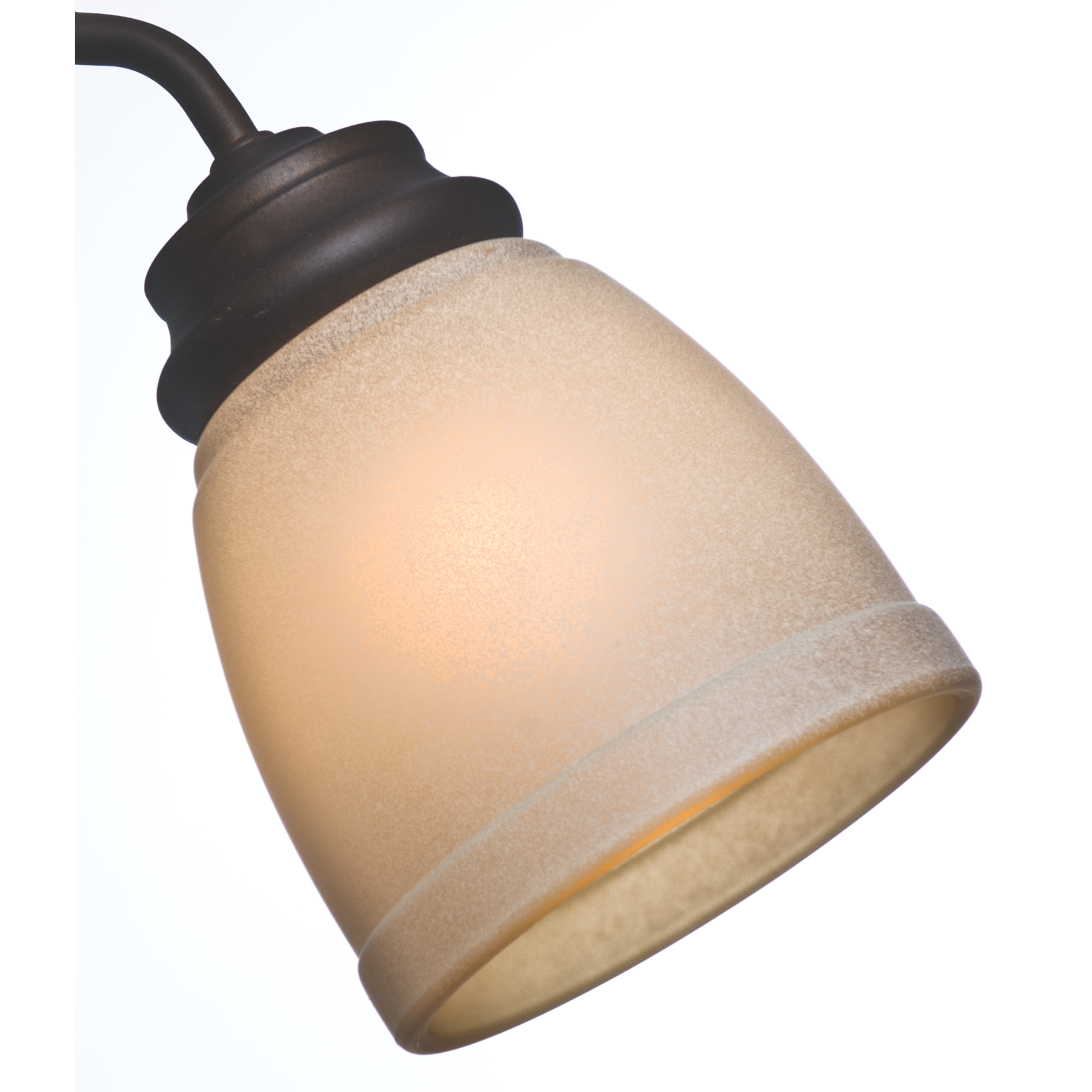 Casablanca 99043 4.625-in x 4.625-in Bell Tea Stain Tinted glass Ceiling fan light shade with 2-1/4-in Fitter