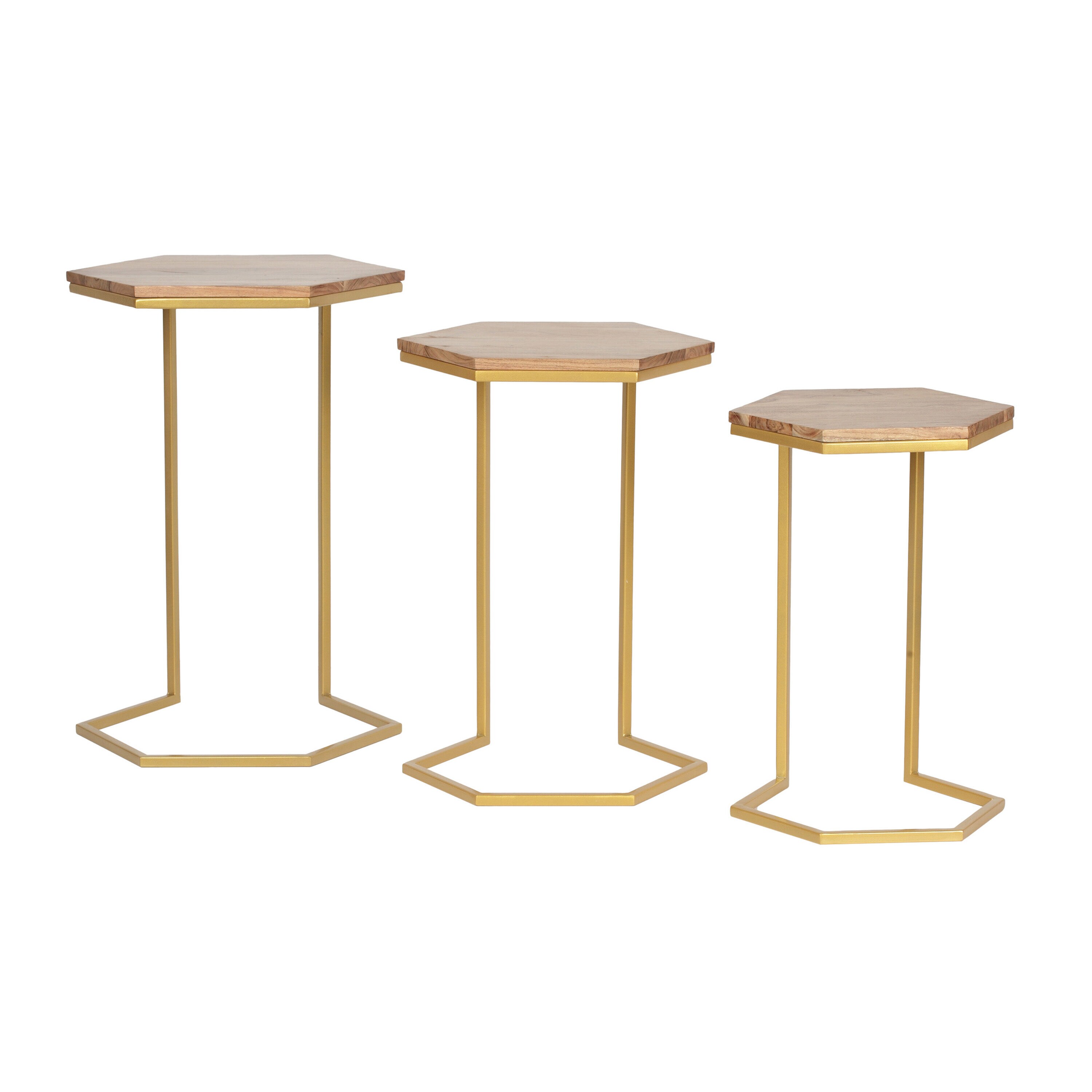 Best Selling Home Decor 314155 Cordele 18-Inches W x 25.5-Inches H Natural Wood Rectangular Glam End Table